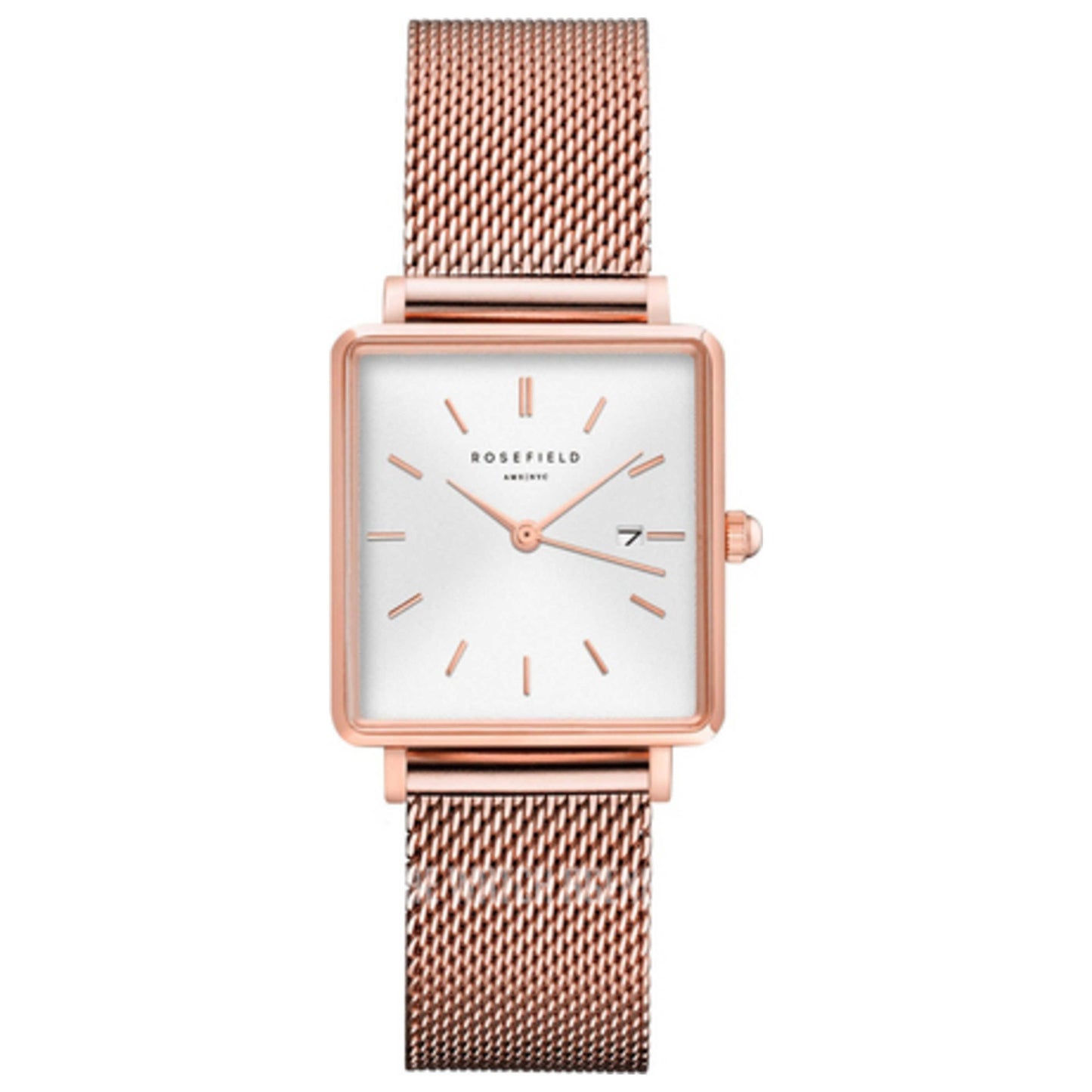 Front view of Rosefield Boxy Women's Quartz Watch QWSR-Q01