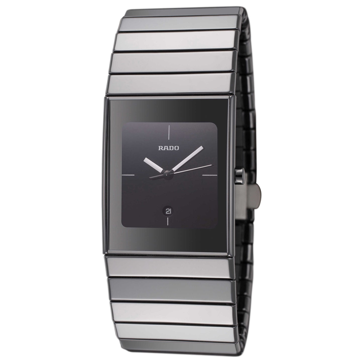Front view of Rado Ceramica Women's Swiss Quartz (Battery-Powered) Watch R21347242