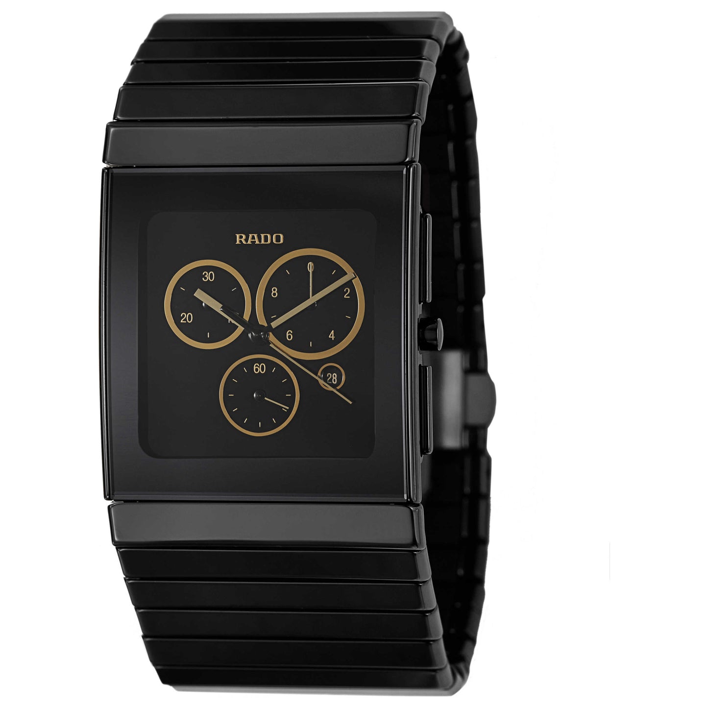 Front view of Rado Ceramica Men's Swiss Quartz (Battery-Powered) Watch R21714162