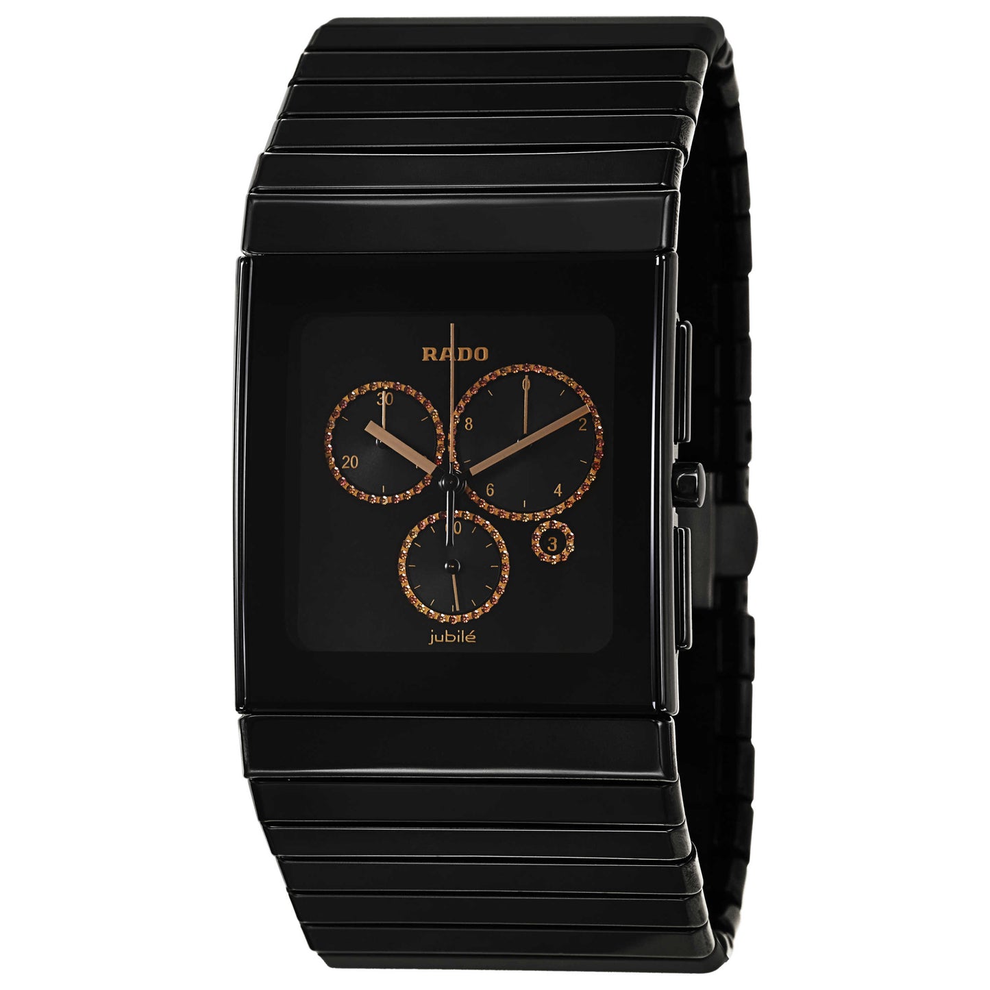 Front view of Rado Ceramica Men's Swiss Quartz (Battery-Powered) Watch R21714722