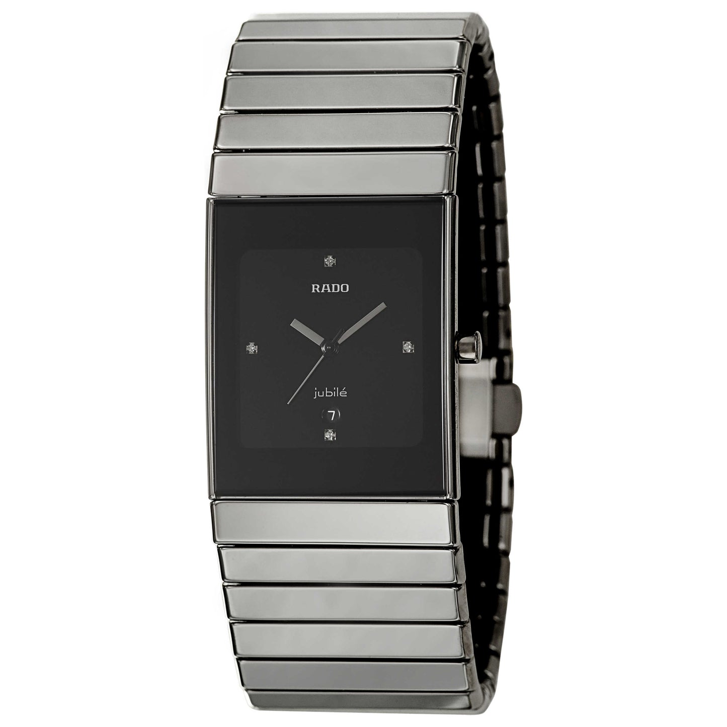 Front view of Rado Ceramica Men's Quartz Watch R21826752