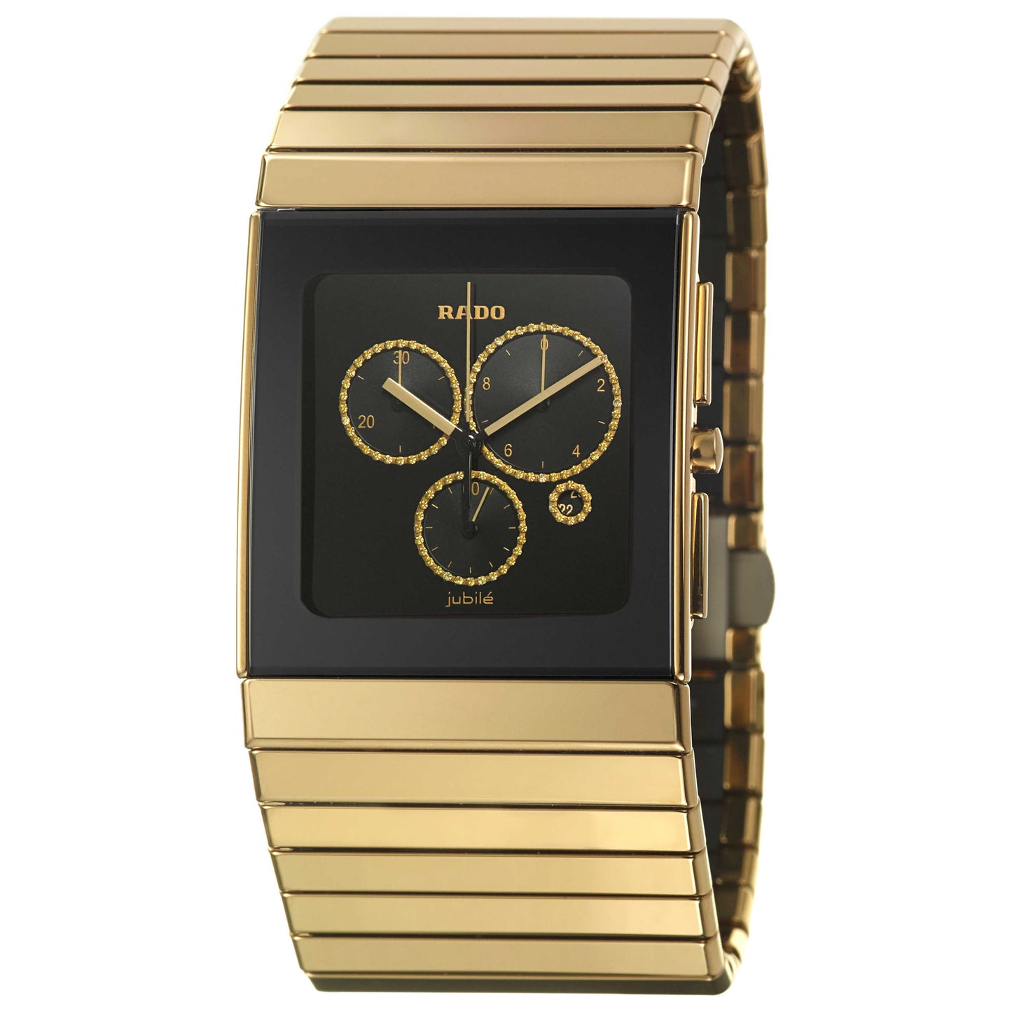 Front view of Rado Ceramica Men's Swiss Quartz (Battery-Powered) Watch R21893712