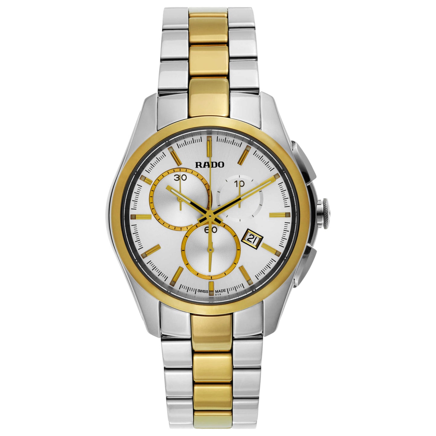 Front view of Rado HyperChrome Men's Swiss Quartz (Battery-Powered) Watch R32040102