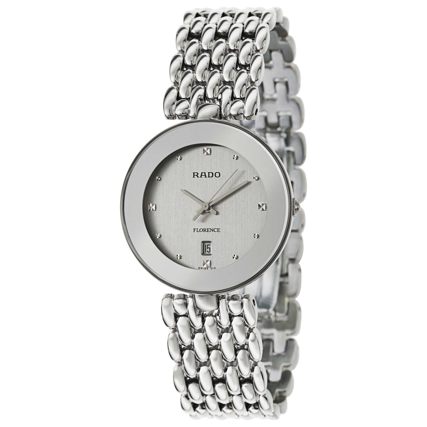 Front view of Rado Florence Men's Swiss Quartz (Battery-Powered) Watch R48742103