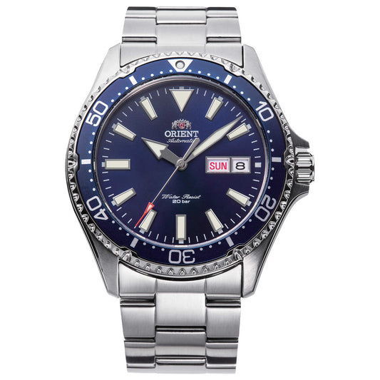 Front view of Orient Kamasu Mako III Men's Automatic Watch RA-AA0002L