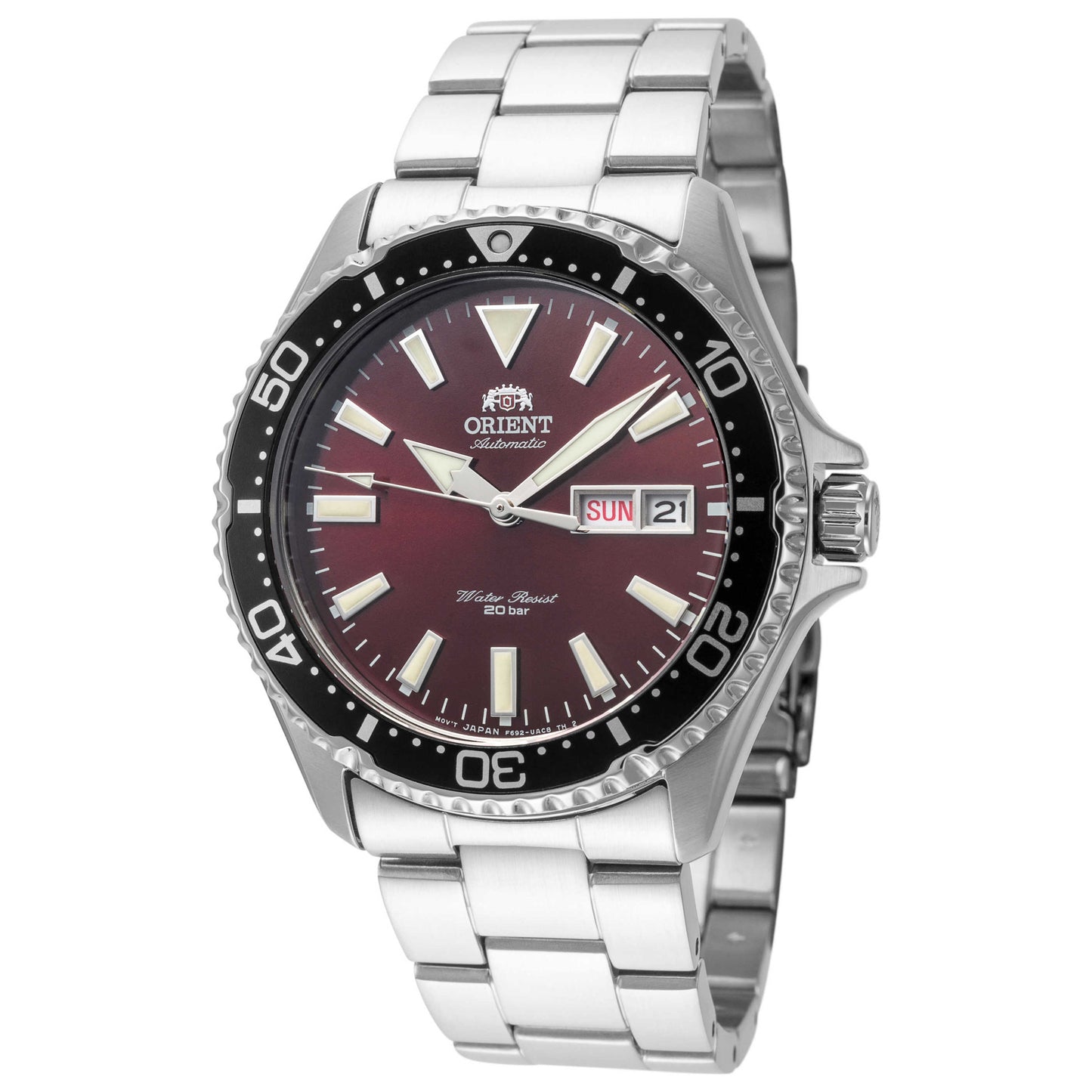 Front view of Orient Kamasu Men's Automatic Watch RA-AA0003R19B