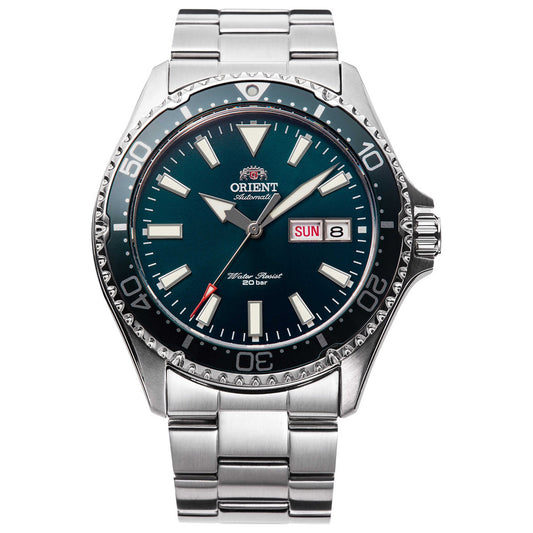 Front view of Orient Kamasu Mako III Men's Automatic Watch RA-AA0004E