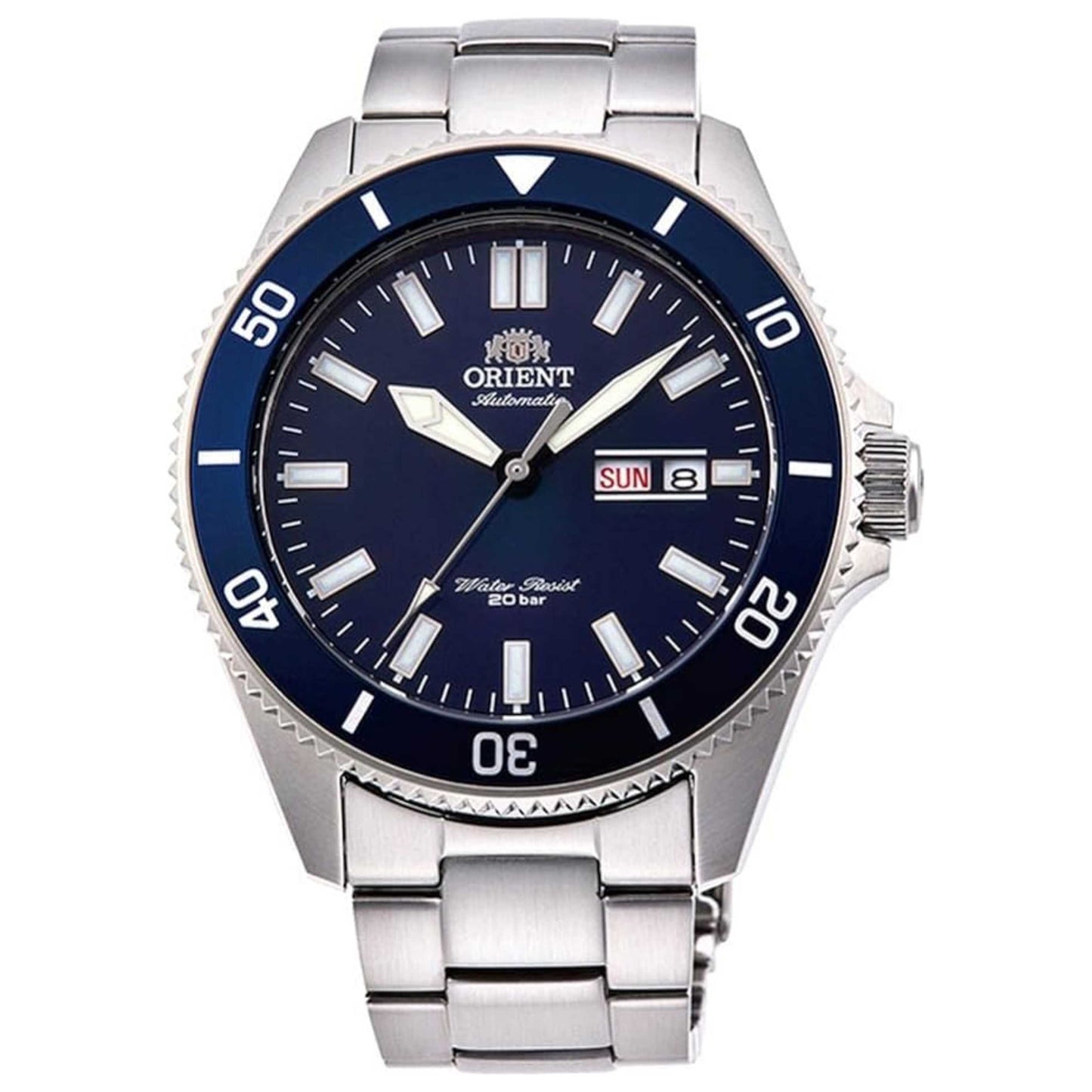 Front view of Orient Sport Kamasu Mako III Men's Automatic Watch RA-AA0009L19B
