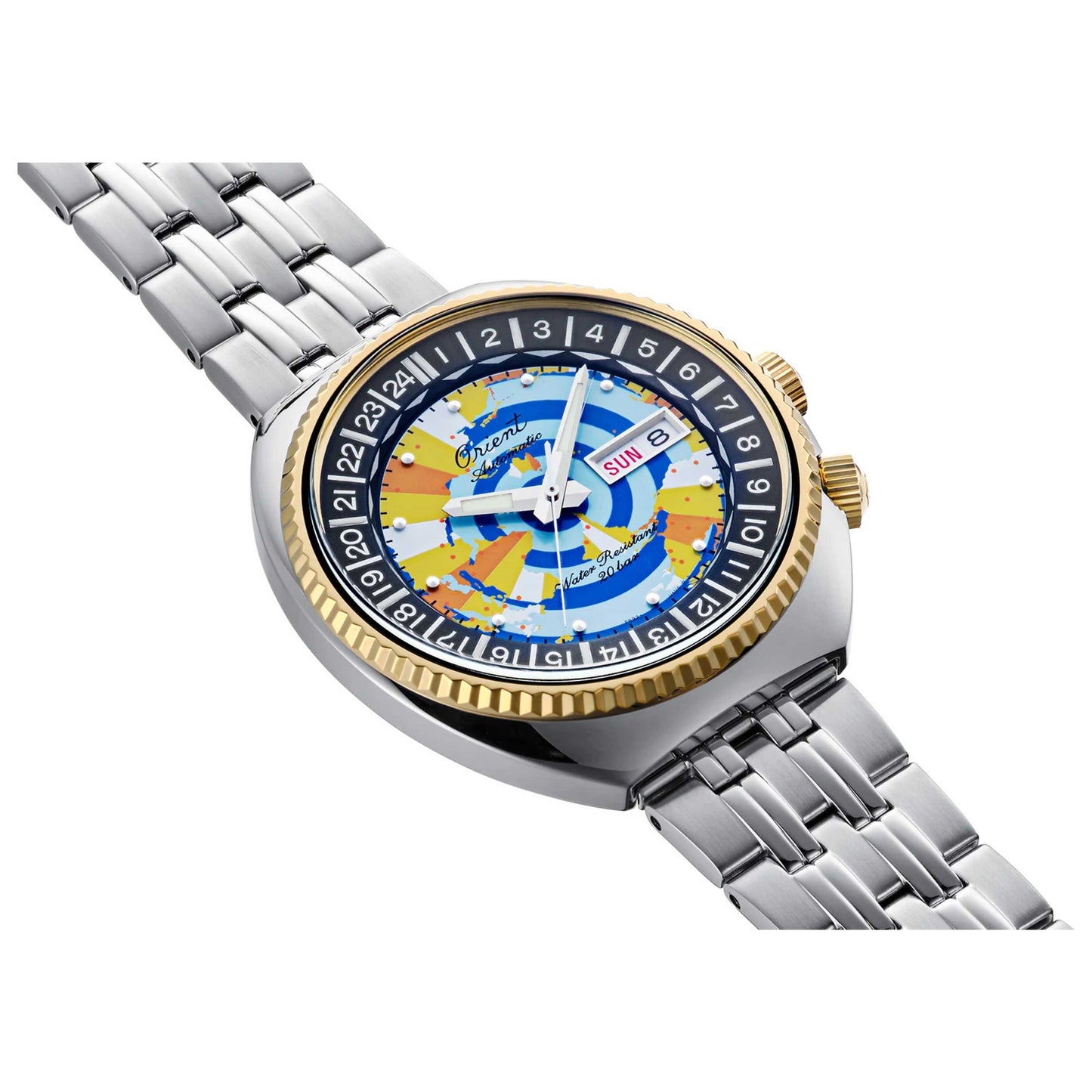 Orient Revival World Map Men's Automatic Watch RA-AA0E08Y - Image #4