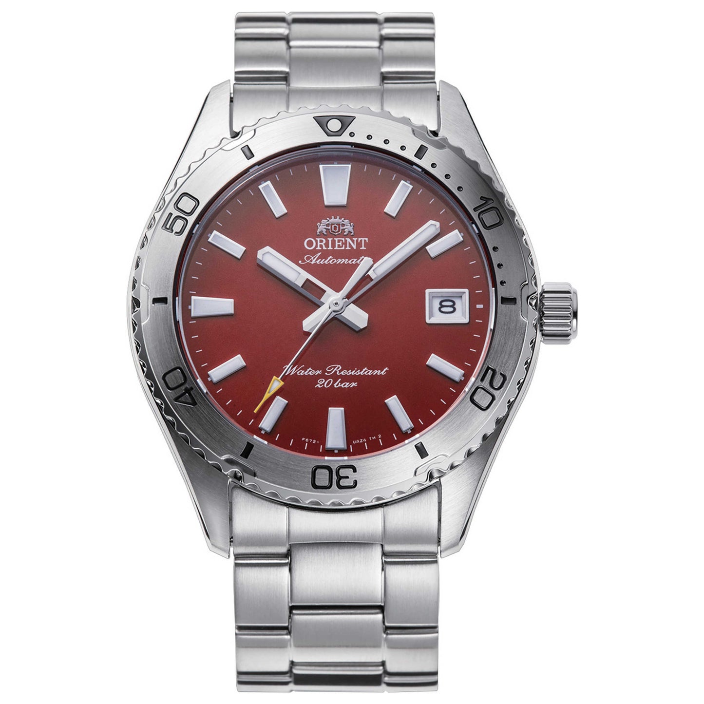 Front view of Orient Mako Men's Automatic Watch RA-AC0Q09R