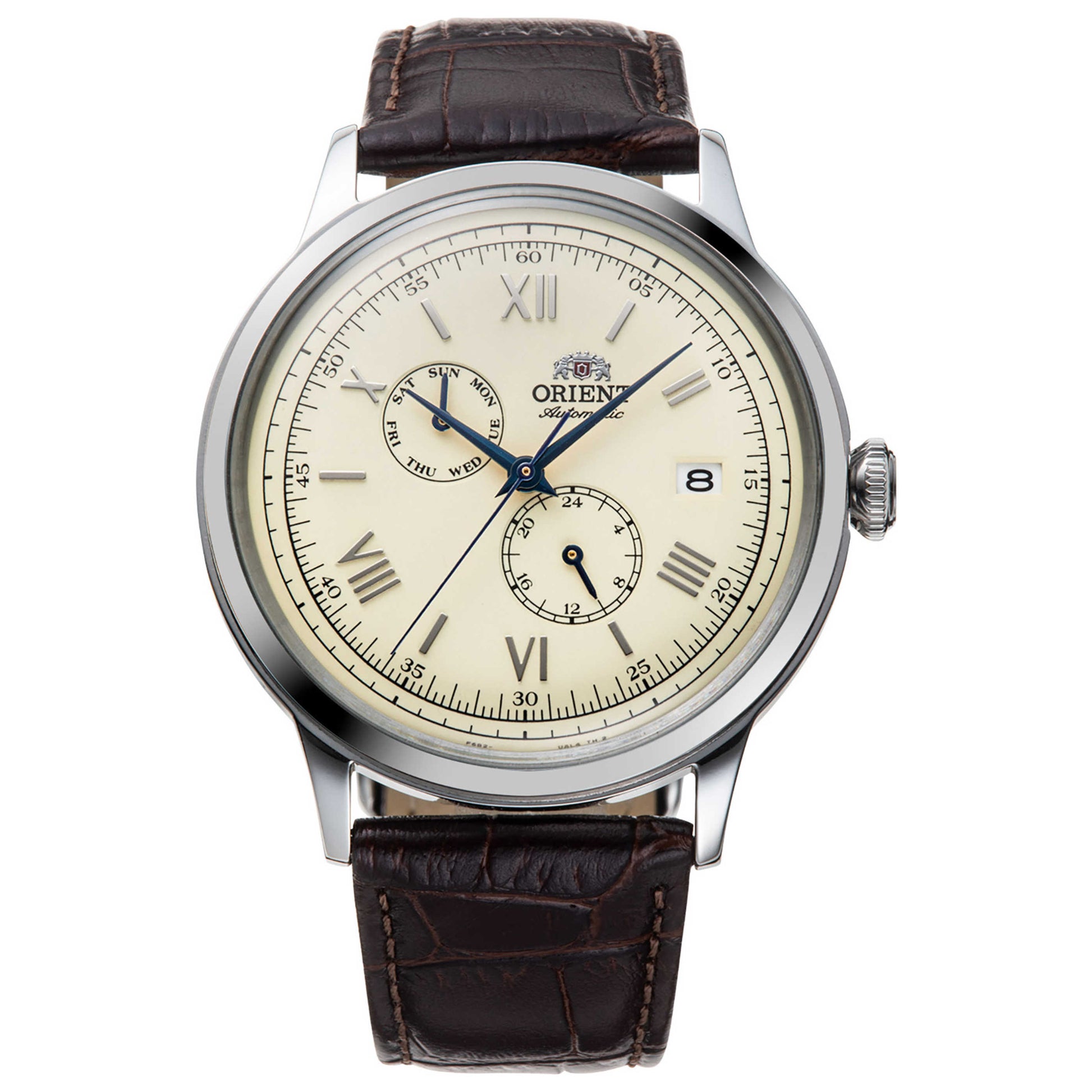 Front view of Orient Bambino Men's Automatic Watch RA-AK0702Y