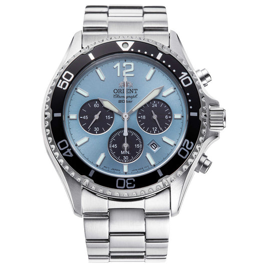 Front view of Orient Sports Mako Men's Solar Watch RA-TX0206L10B