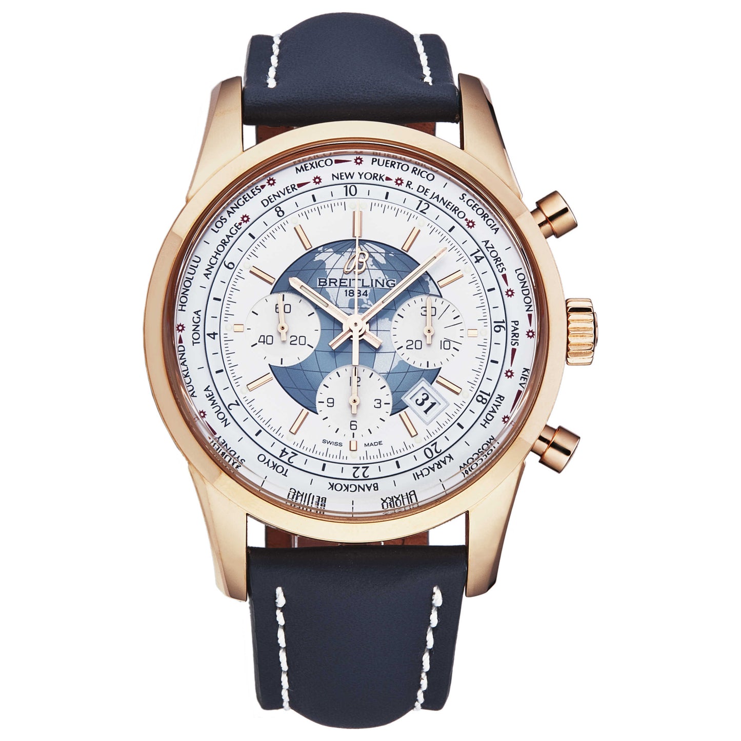 Front view of Breitling TransOcean Men's Automatic Watch RB0510U0/A733CS