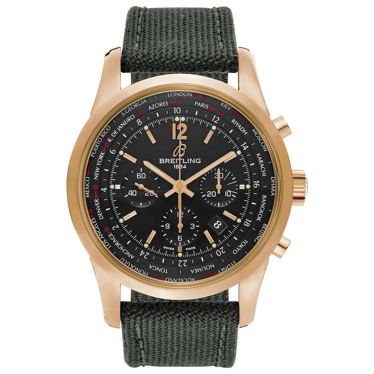 Front view of Breitling Men's Automatic Watch RB0510U5-BC39-100W