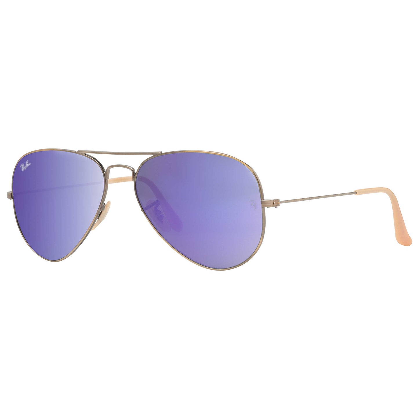Front view of Ray-Ban Aviator Unisex Sunglasses RB3025-167-1M-58