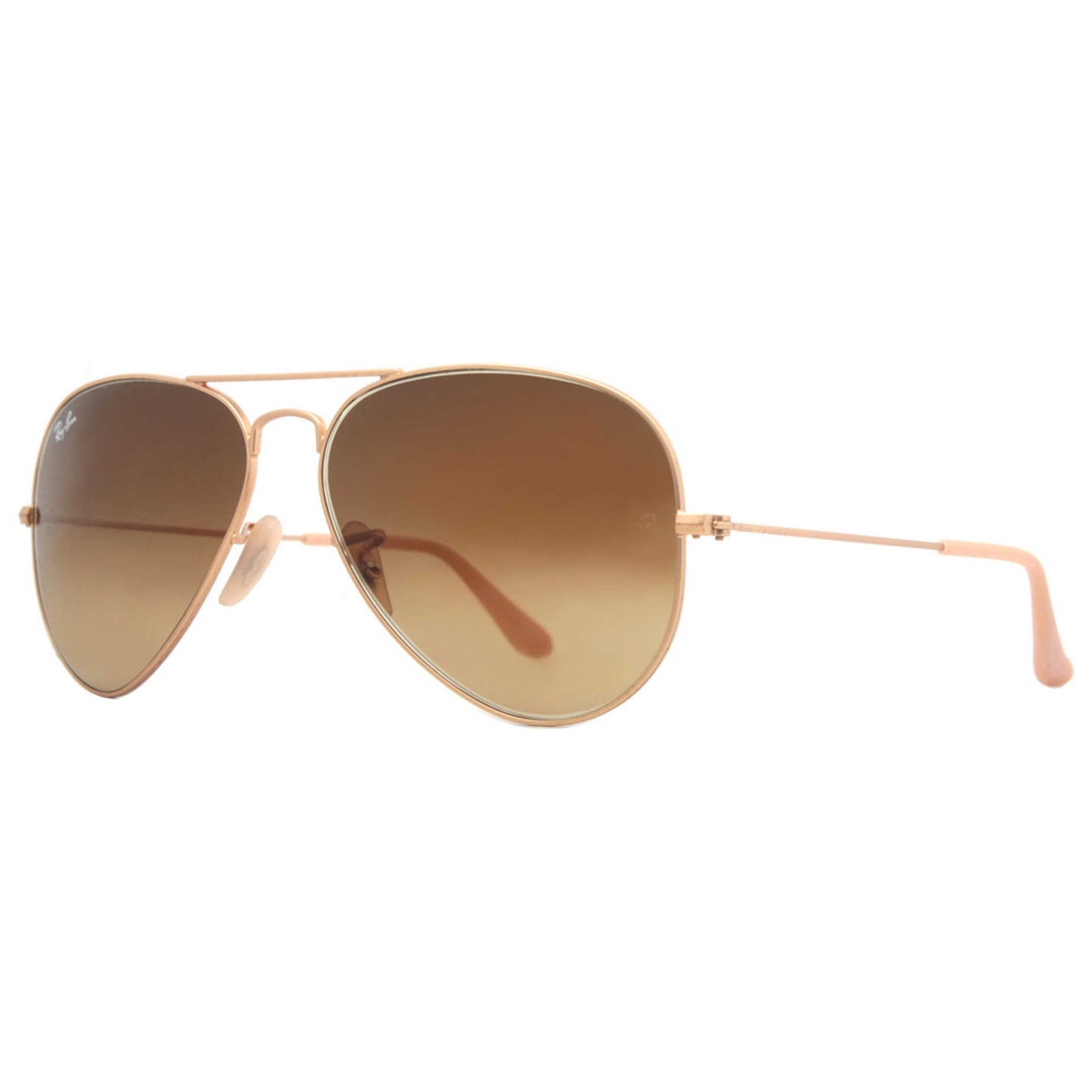 Front view of Ray-Ban Aviator Unisex Sunglasses RB3025112-8558