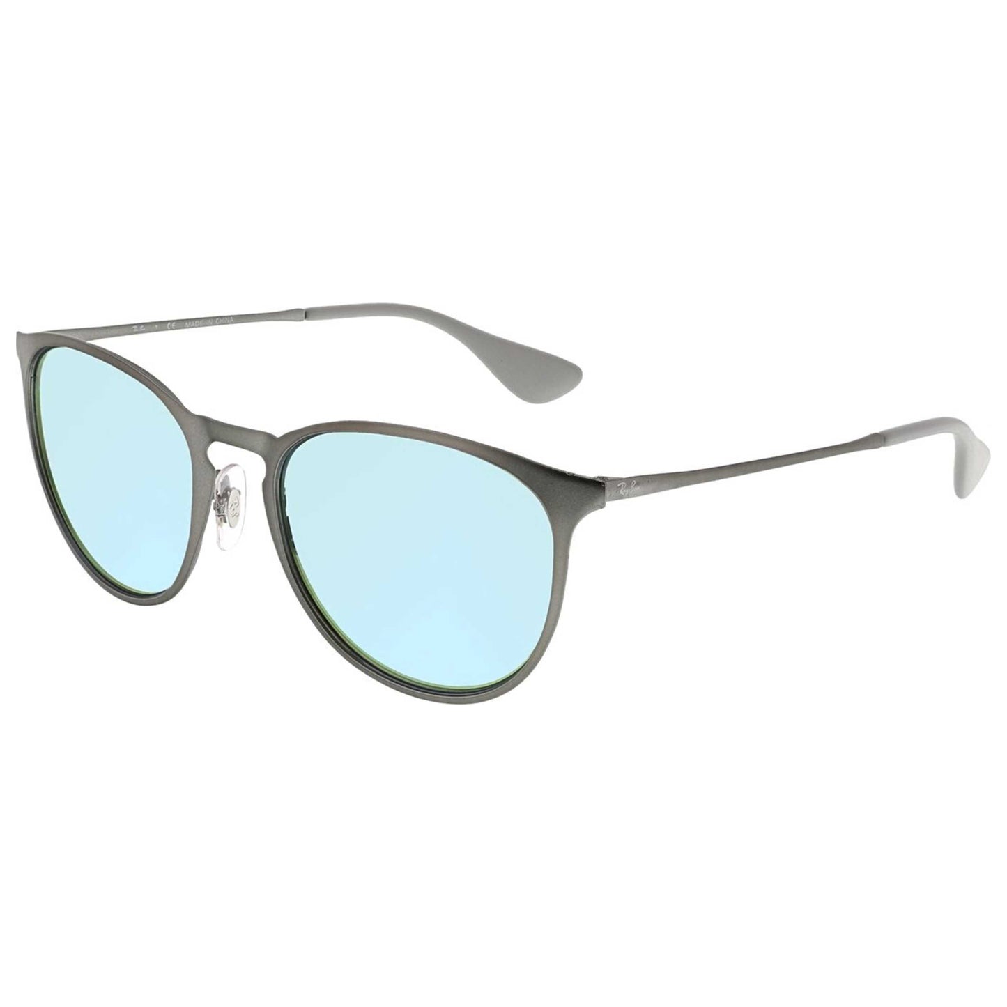 Front view of Ray-Ban Round Unisex Sunglasses RB3539-9015B4-54