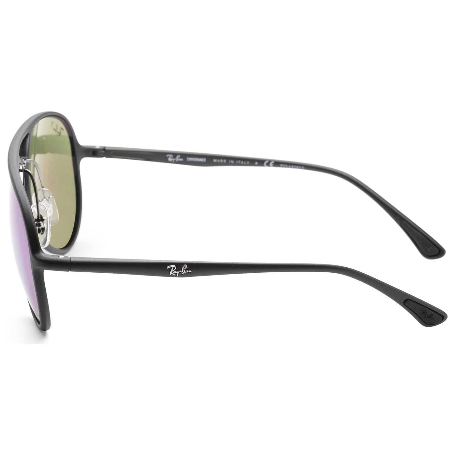 Left view of Ray-Ban Designer Men's Sunglasses RB4320CH-601SA158