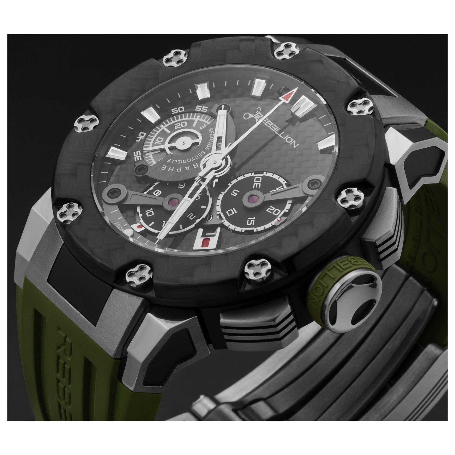 Rebellion Predator Men's Automatic Watch RBPRCH.TICP.BK - Image #4
