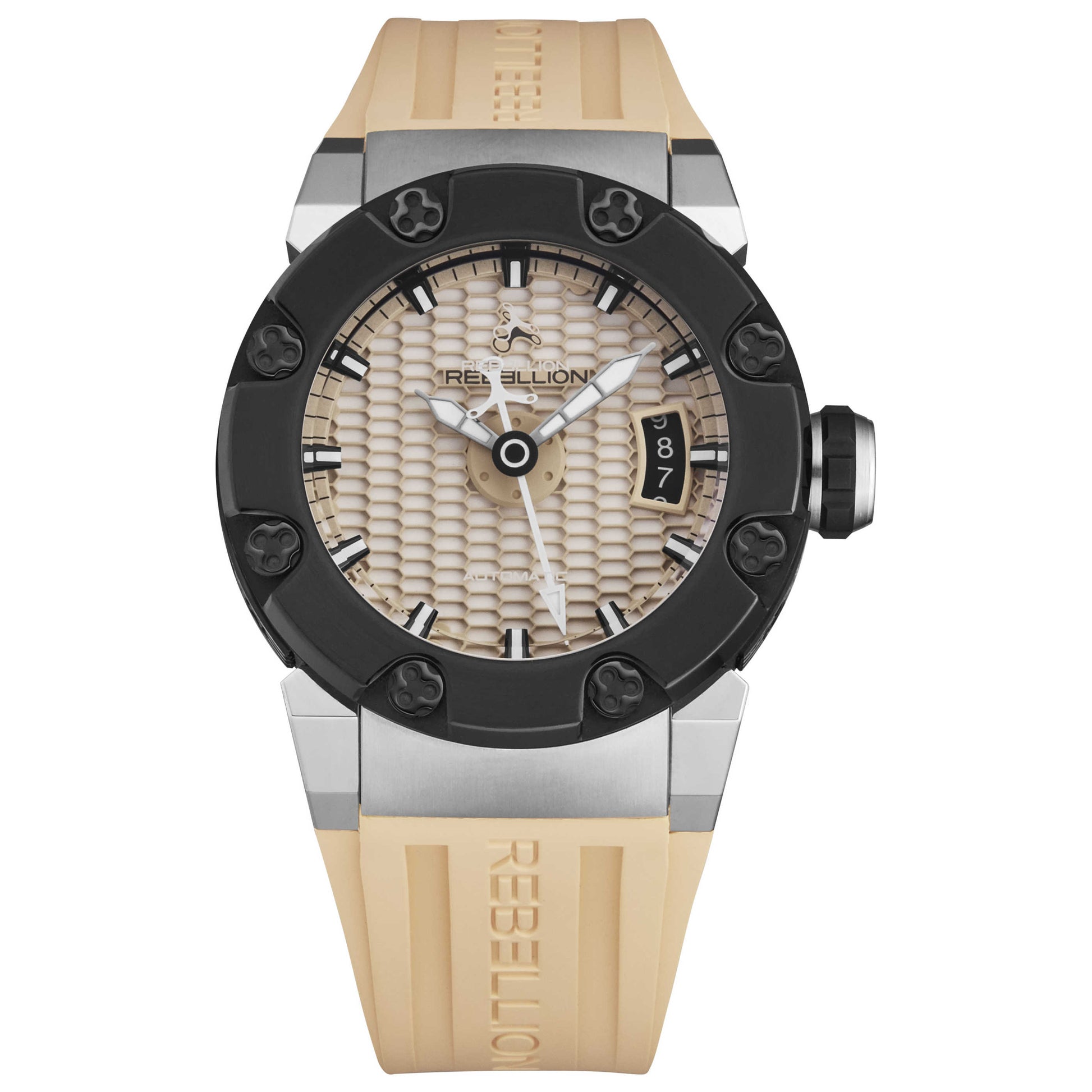 Front view of Rebellion Predator S Men's Automatic Watch RBPRS3H.TITB.SD
