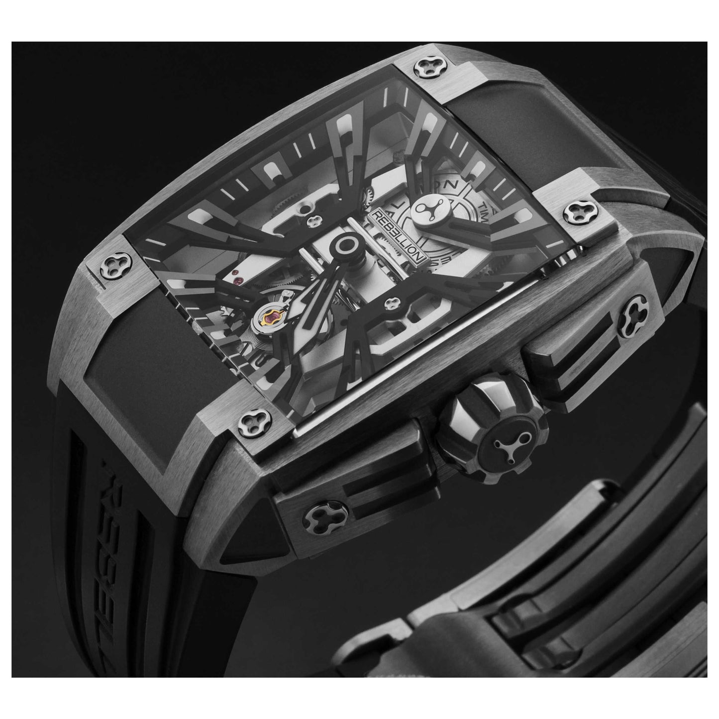 Rebellion Re-Volt Men's Manual-Wind Watch RBREV2H.TI.BKRH - Image #4
