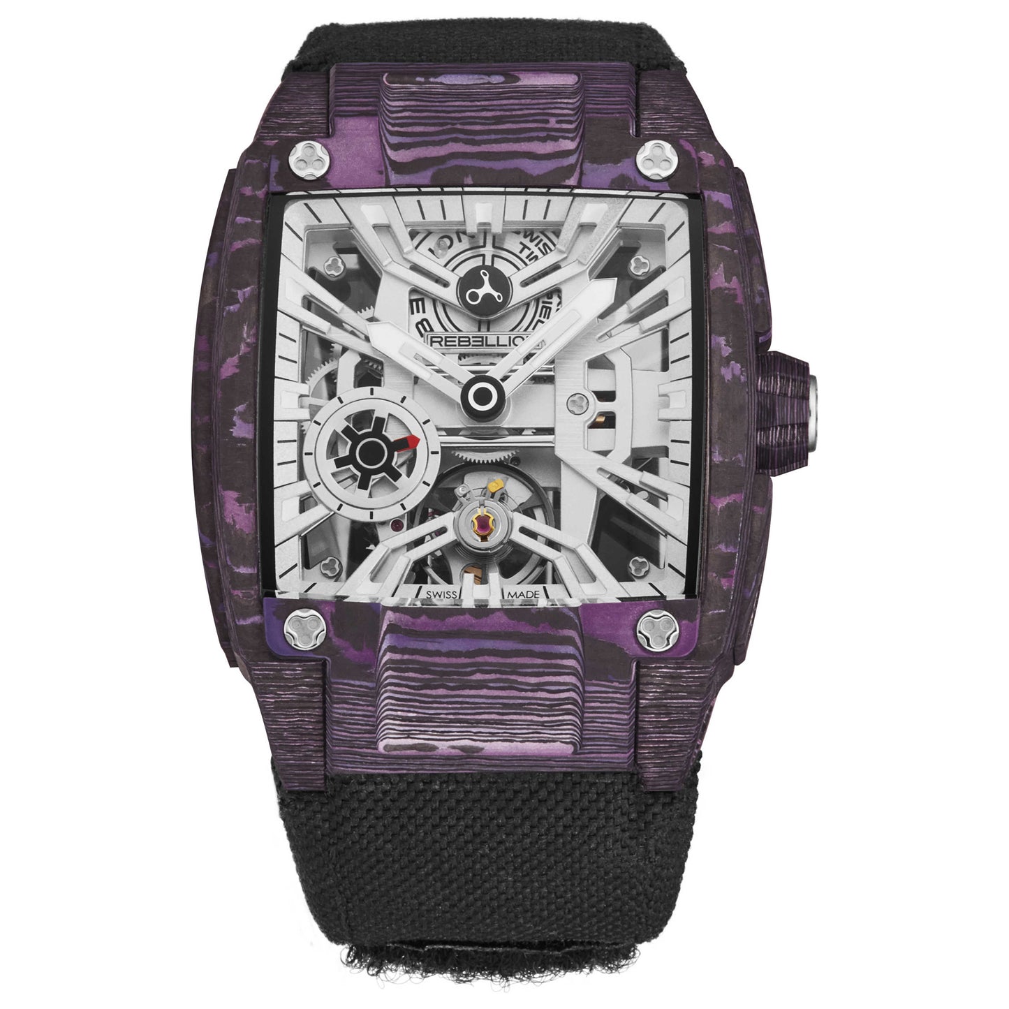 Front view of Rebellion Re-Volt Men's Manual-Wind Watch RBREV3H.CA.PUH