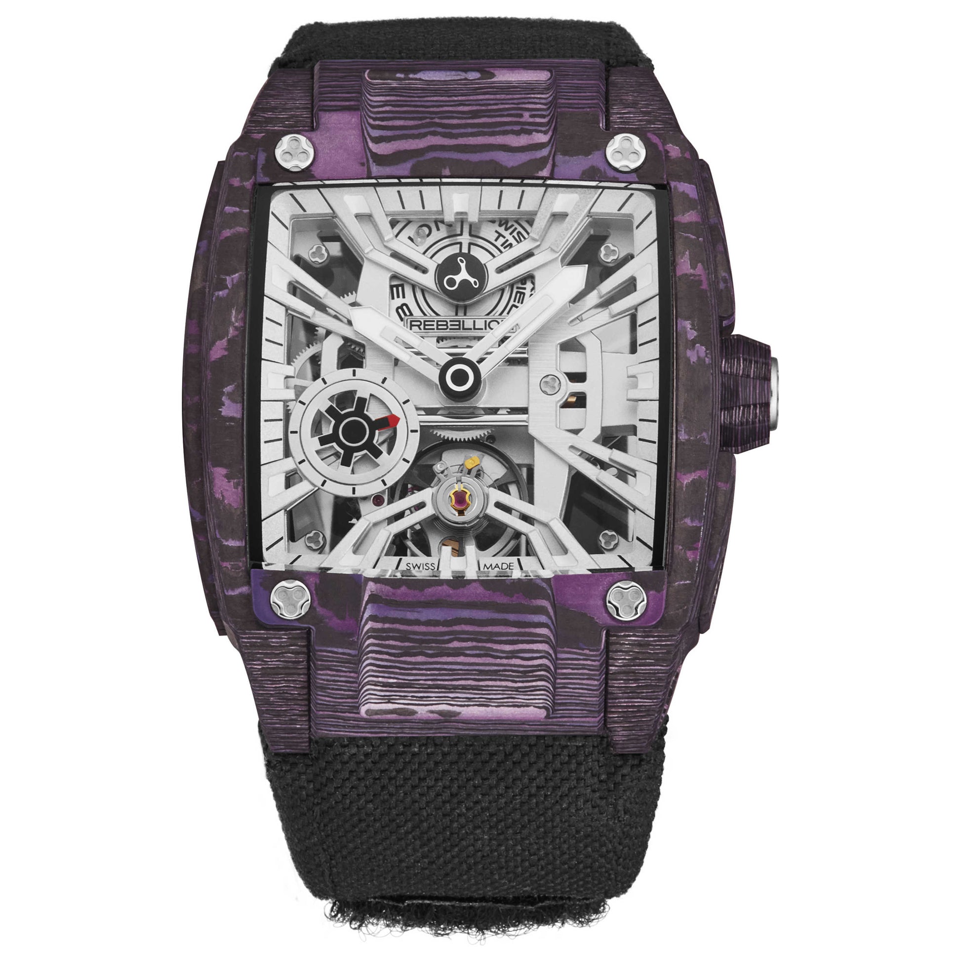 Front view of Rebellion Re-Volt Men's Manual-Wind Watch RBREV3H.CA.PUH
