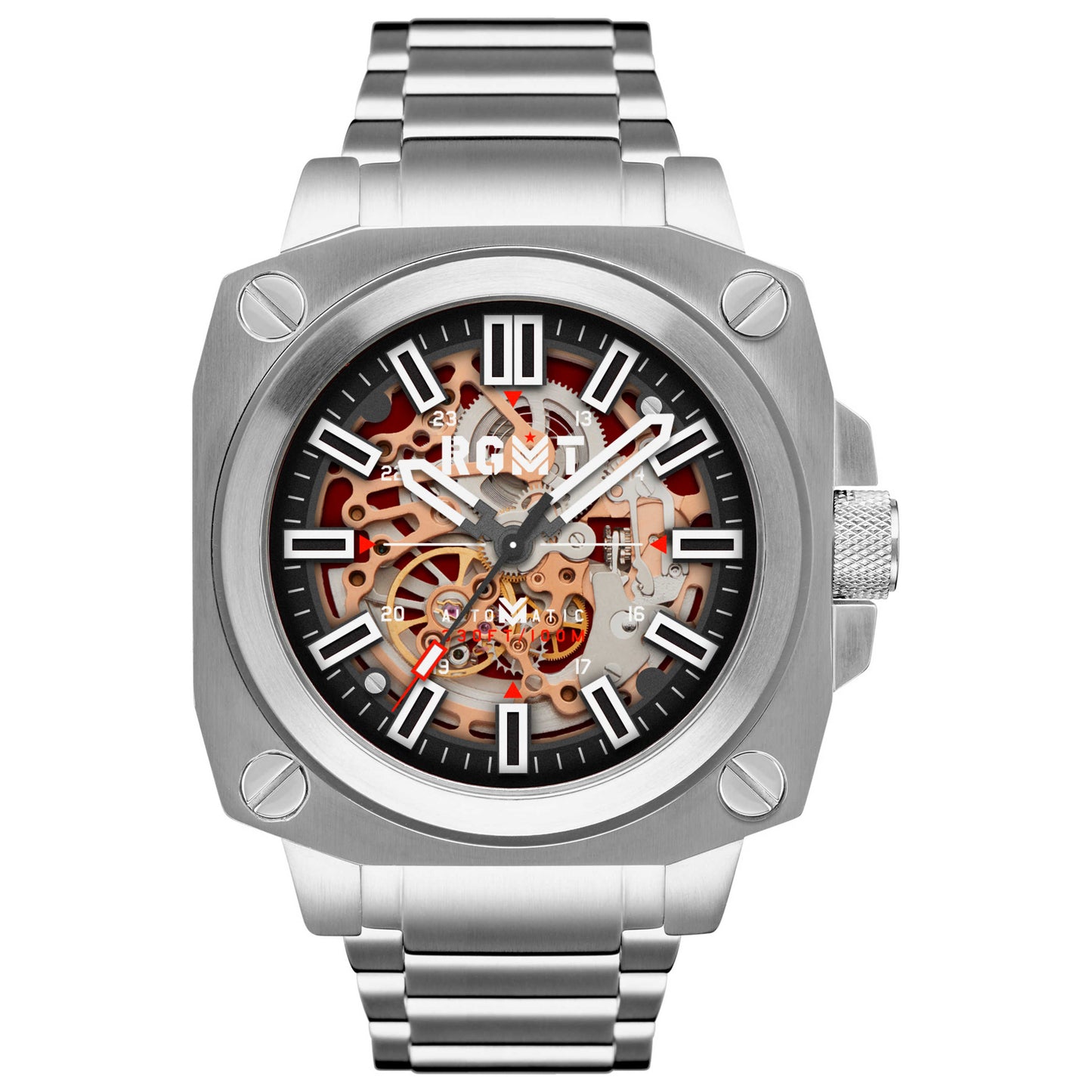 Front view of RGMT Altimeter Men's Automatic Watch RG-8033-11