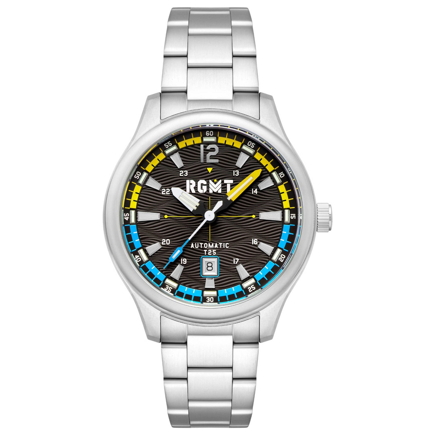 Front view of RGMT Tritium Men's Automatic Watch RG-8046-33