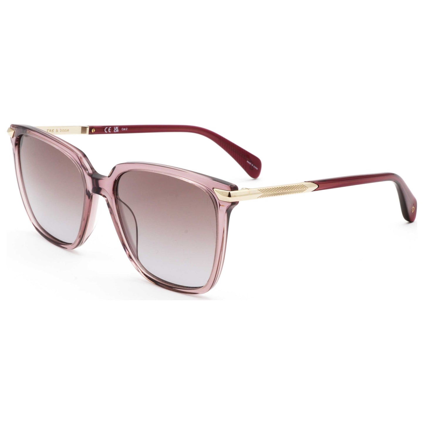 Front view of Rag & Bone Women's Sunglasses RNB1066-S-KB7-55