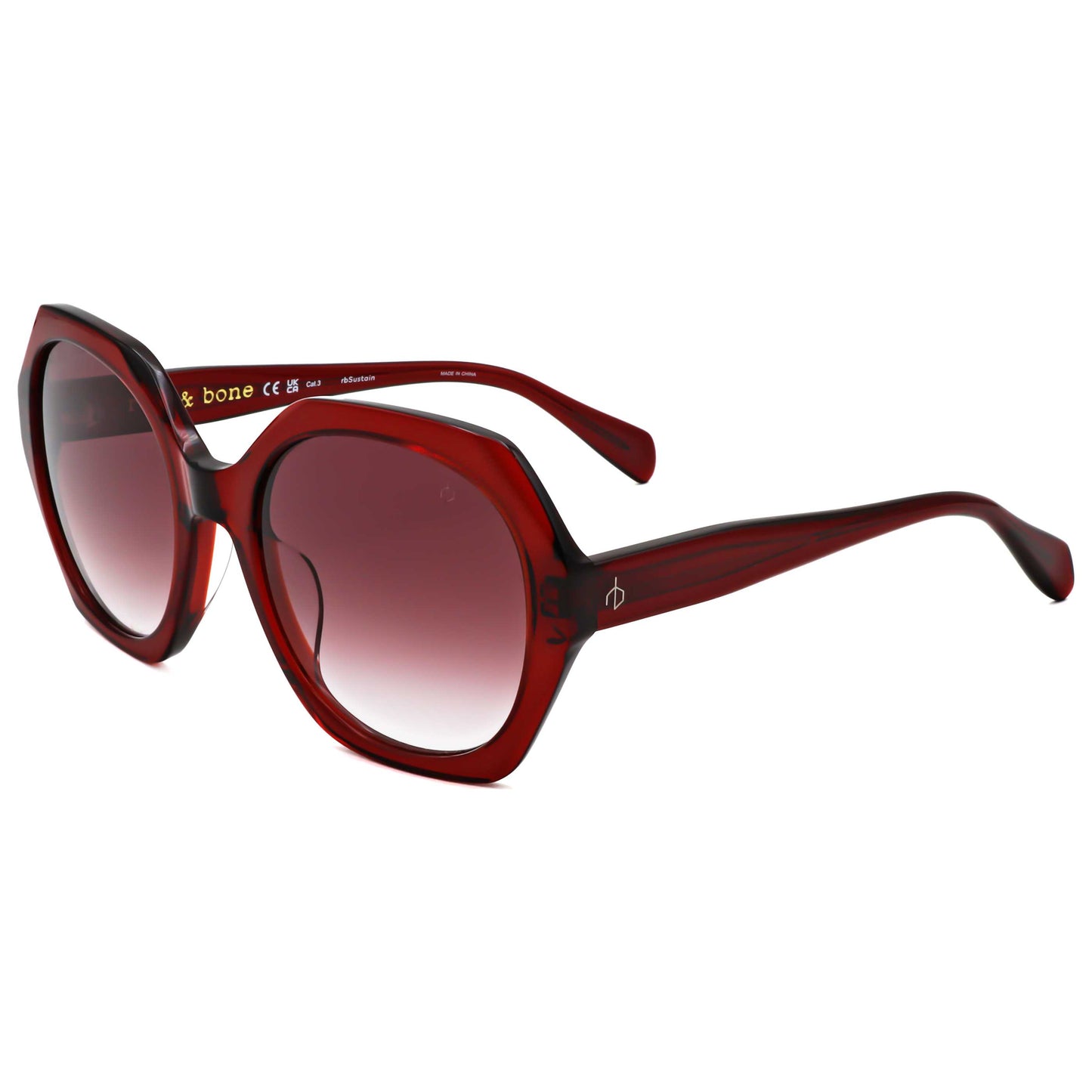 Front view of Rag & Bone Women's Sunglasses RNB1078-S-LHF-55