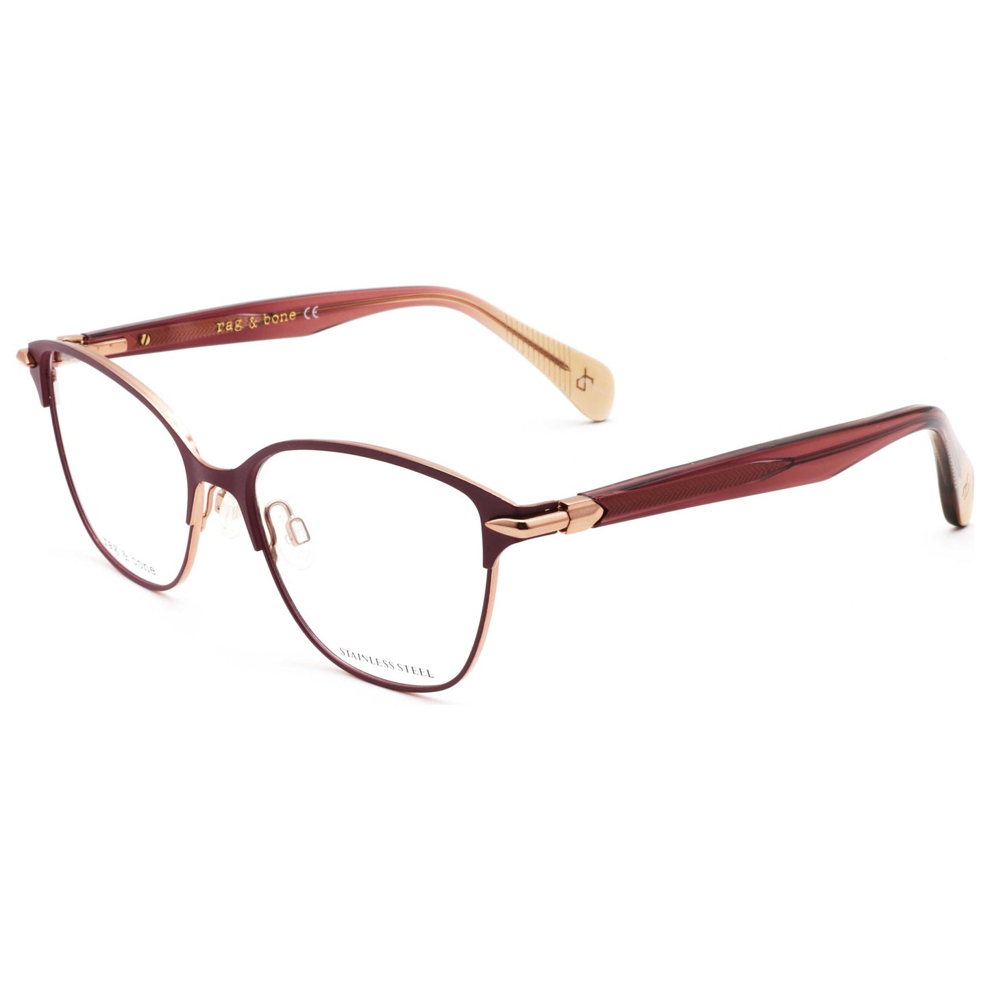 Front view of Rag & Bone Women's Opticals RNB3049-LHF-54