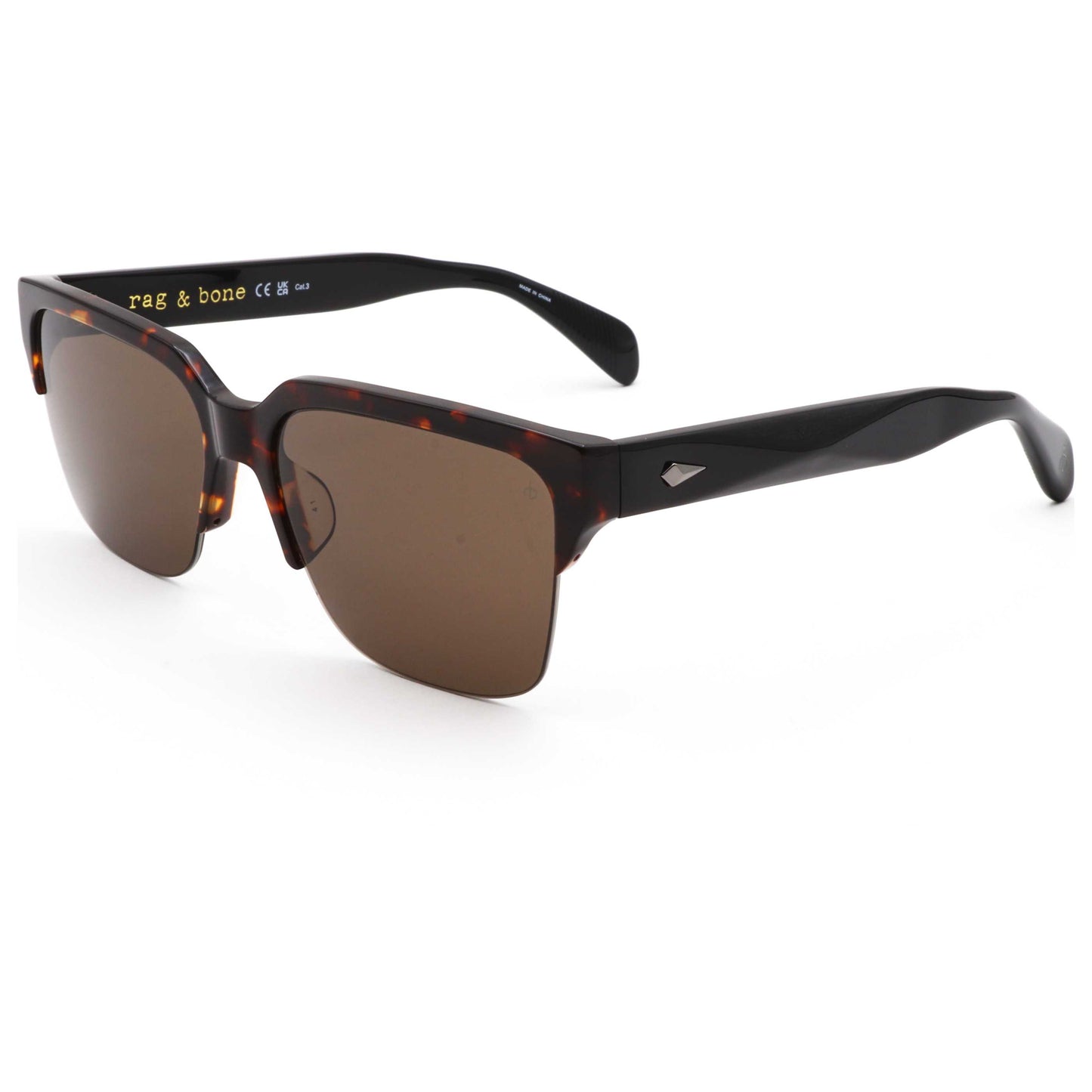 Front view of Rag & Bone Men's Sunglasses RNB5055-G-S-086-58