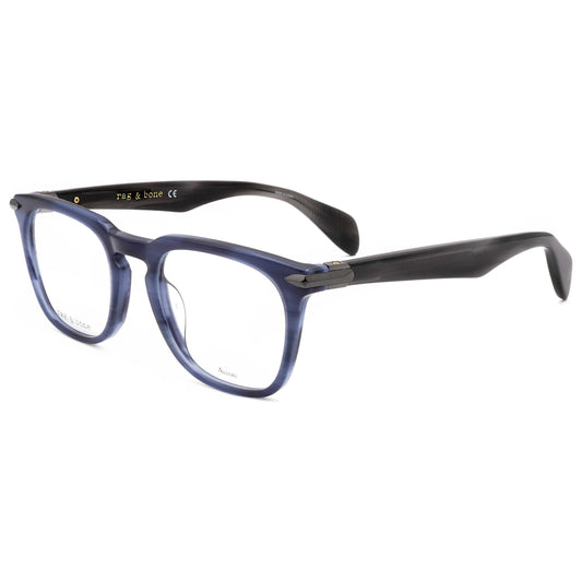 Front view of Rag & Bone Men's Opticals RNB7008-JBW-49