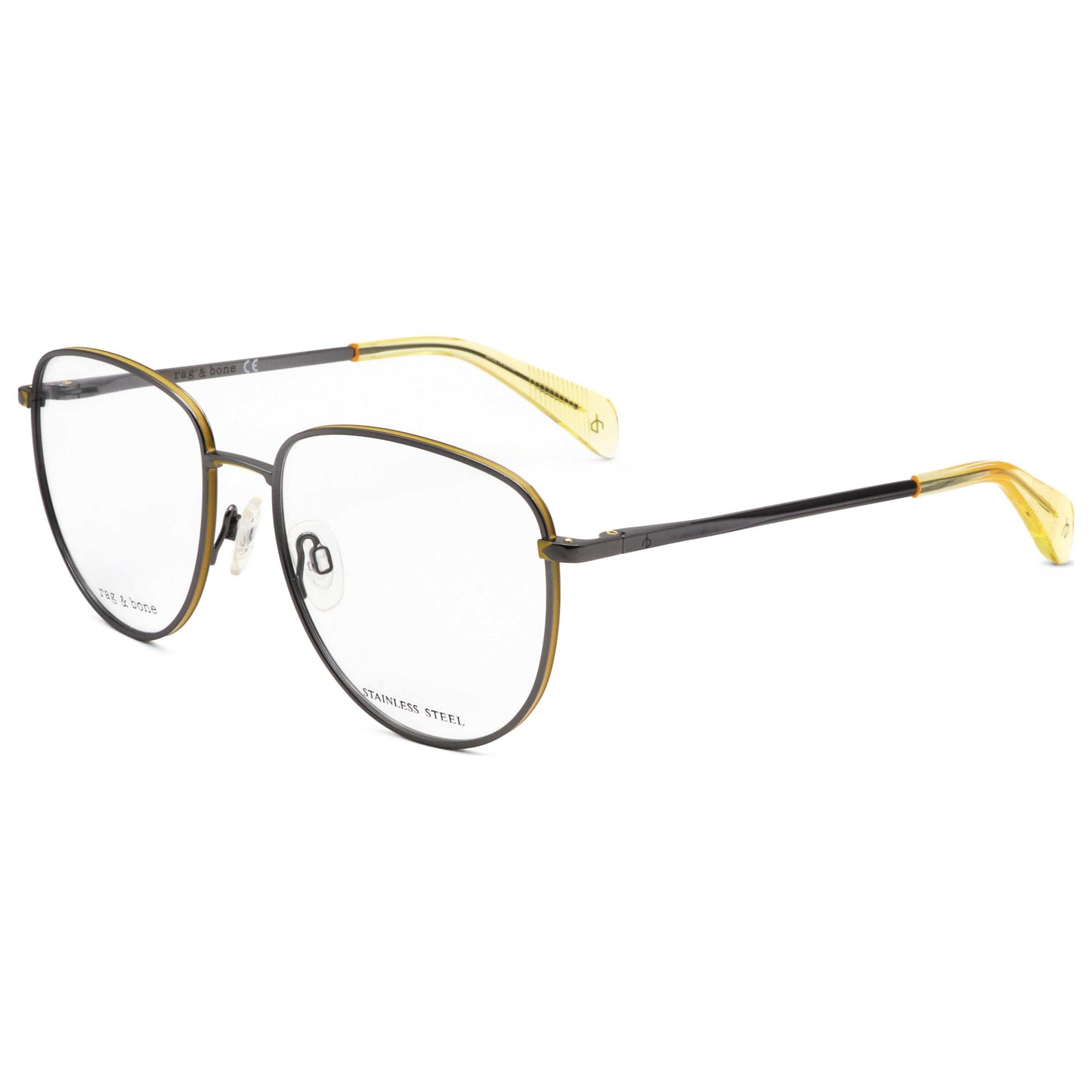 Front view of Rag & Bone Men's Opticals RNB7017-KJ1-56