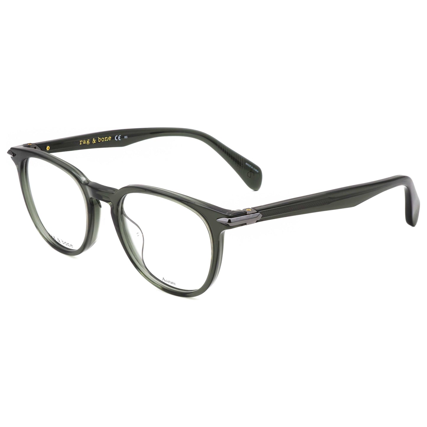 Front view of Rag & Bone Men's Opticals RNB7028-G-HWJ-50