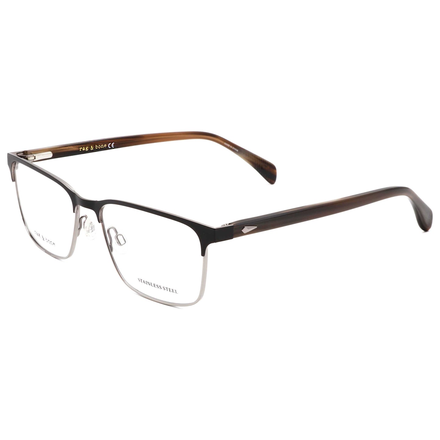 Front view of Rag & Bone Men's Opticals RNB7051-G-807-56