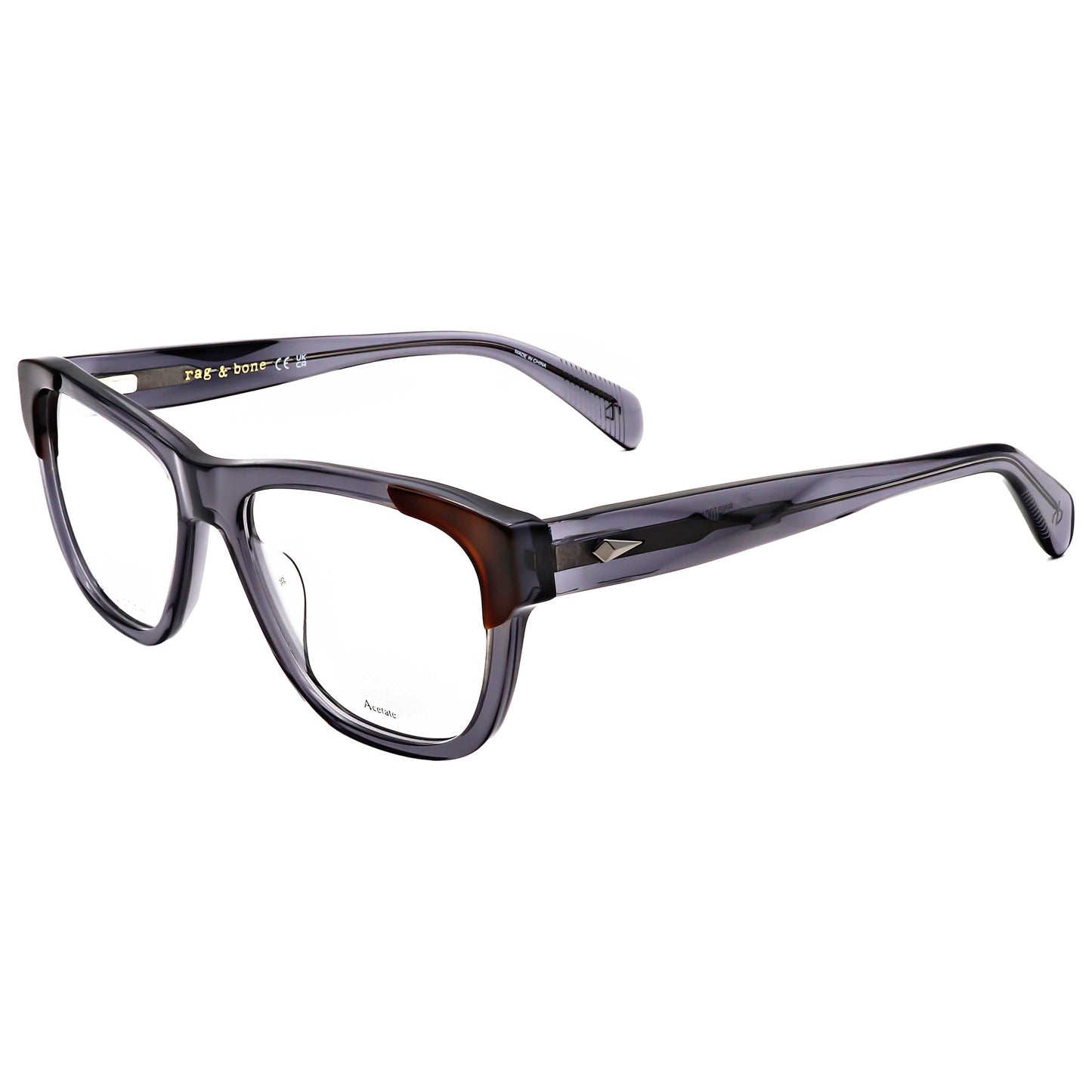 Front view of Rag & Bone Men's Opticals RNB7061-G-ACI-55