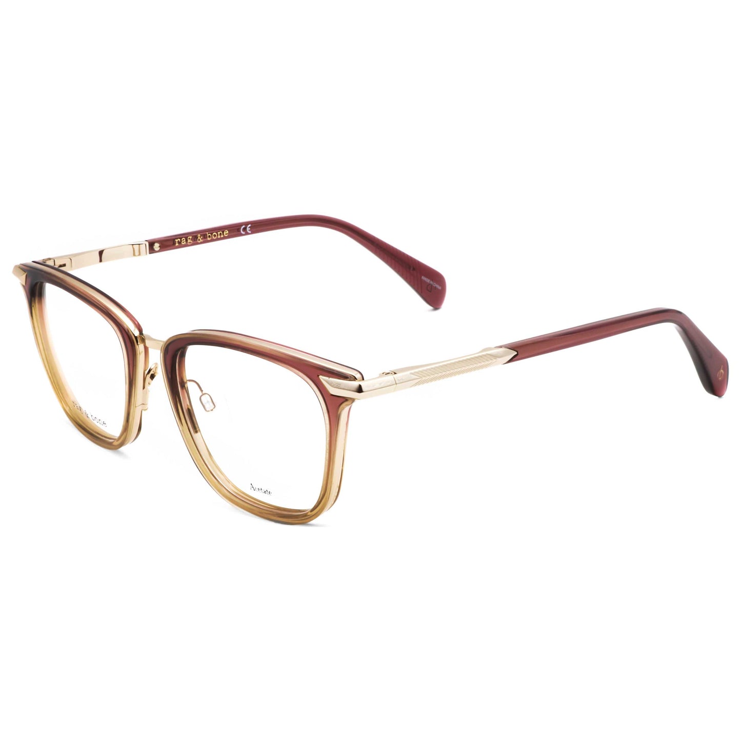 Front view of Rag & Bone Men's Opticals RNB8001-B3V-51
