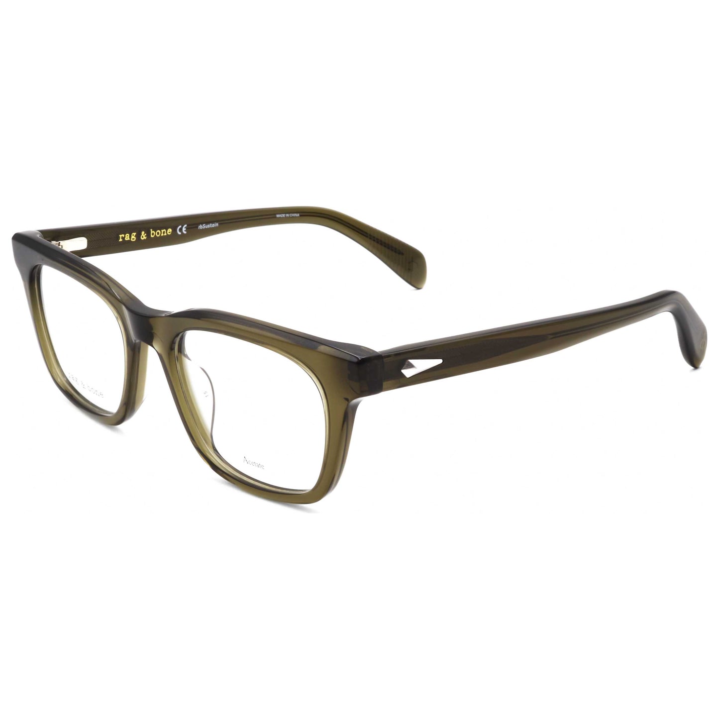 Front view of Rag & Bone Men's Opticals RNB8002-G-1ED-52