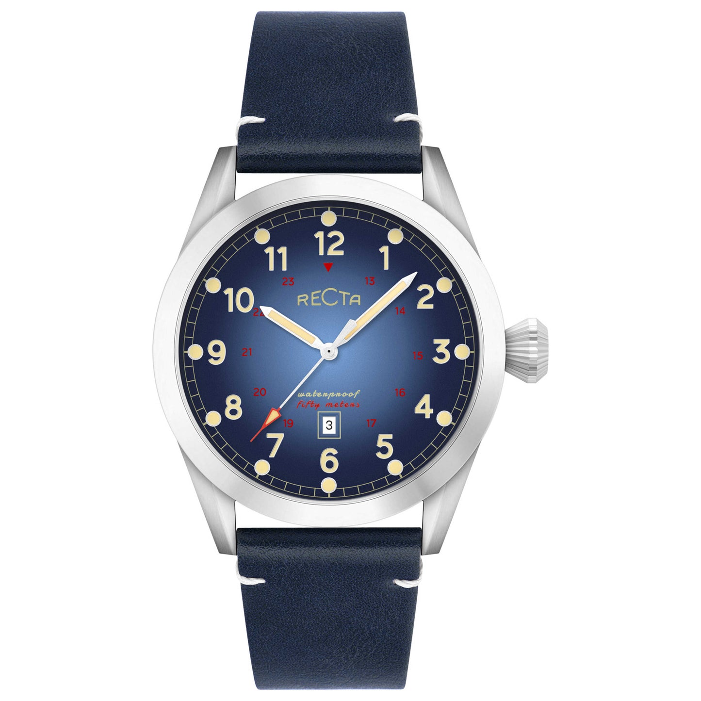 Front view of Recta Cavalier Men's Quartz Watch RT-3005-05