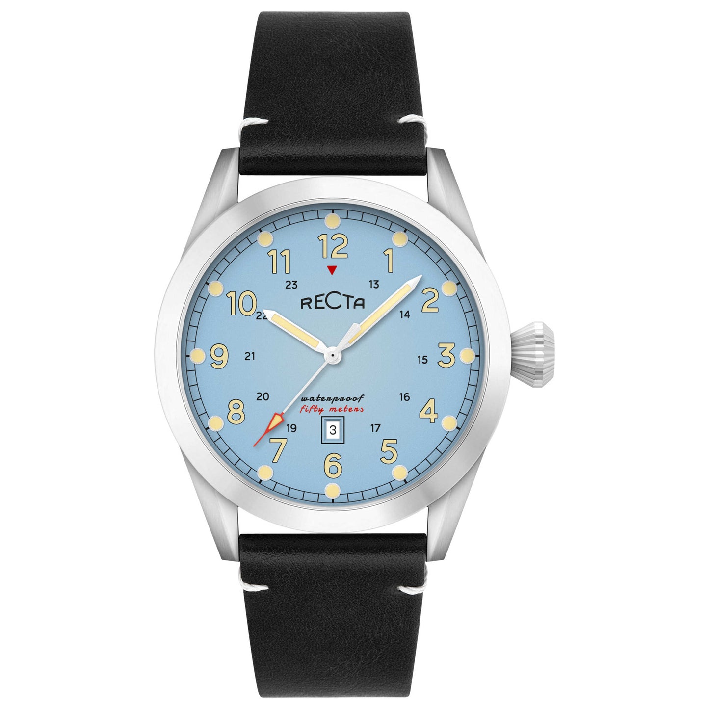 Front view of Recta Cavalier Men's Quartz Watch RT-3005-06