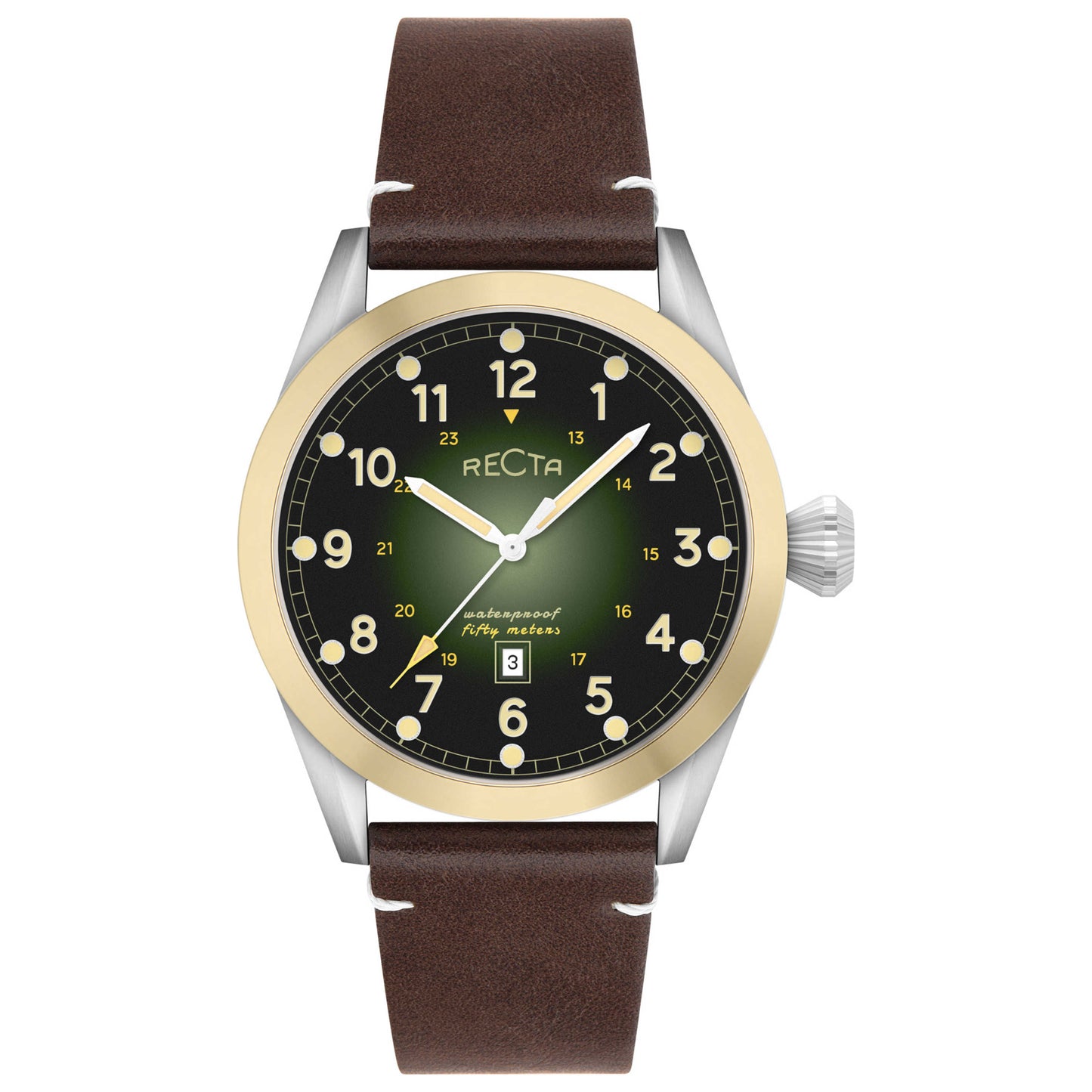 Front view of Recta Cavalier Men's Quartz Watch RT-3005-07