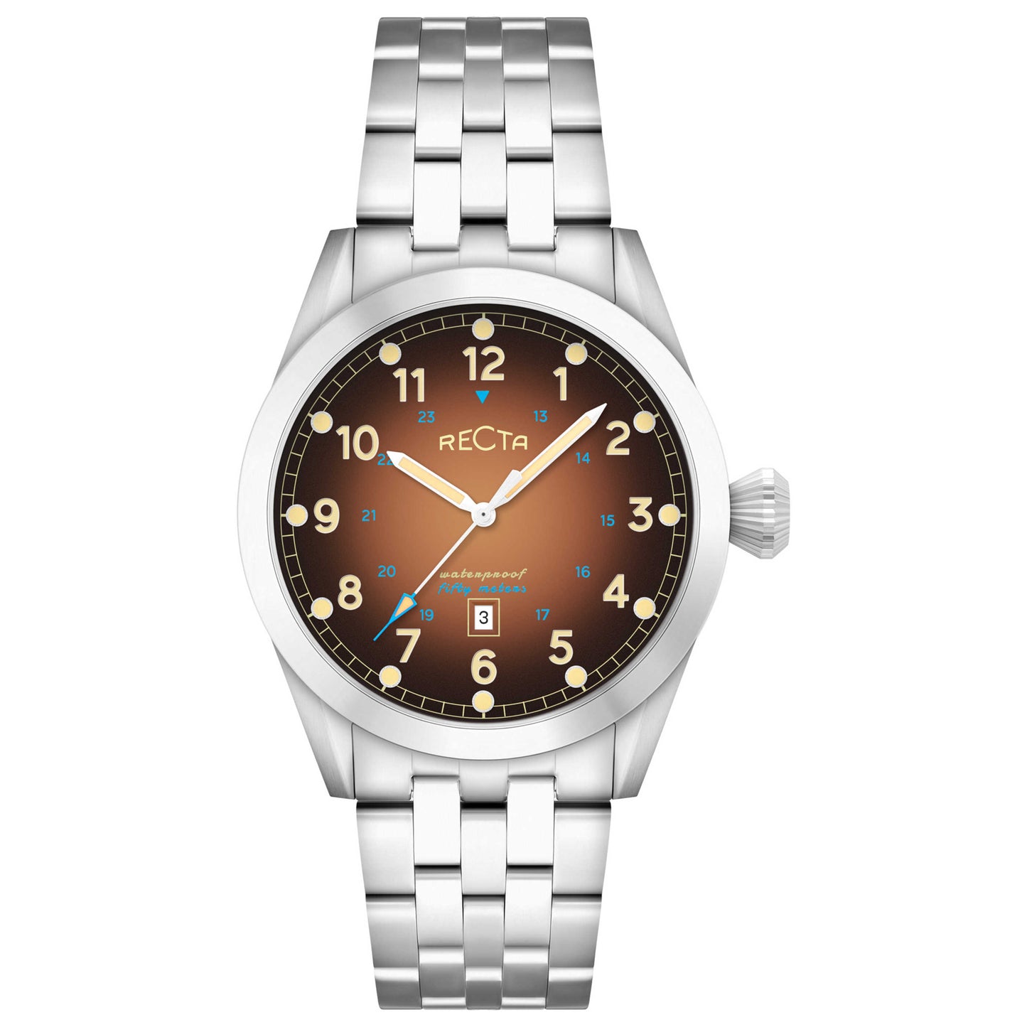 Front view of Recta Cavalier Men's Quartz Watch RT-3005-66