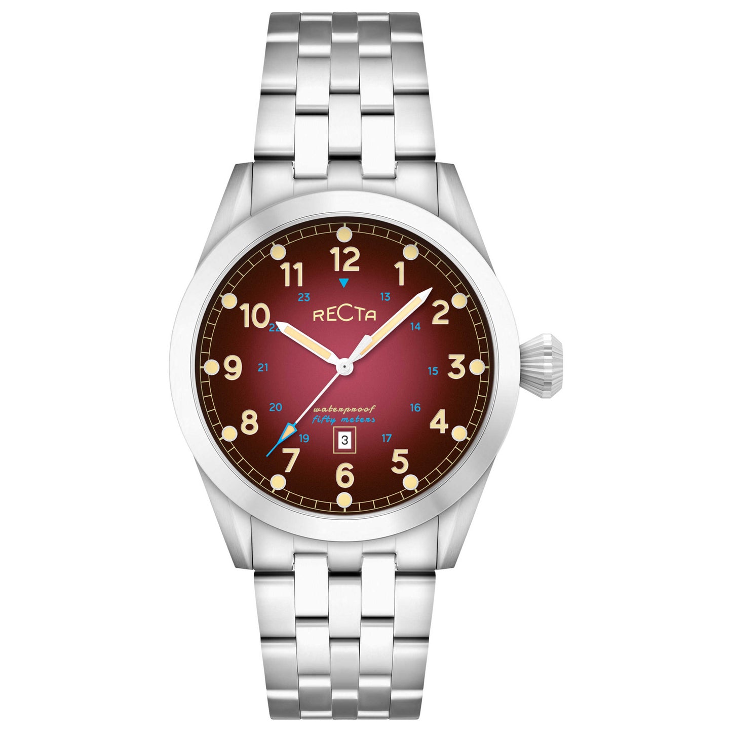 Front view of Recta Cavalier Men's Quartz Watch RT-3005-88