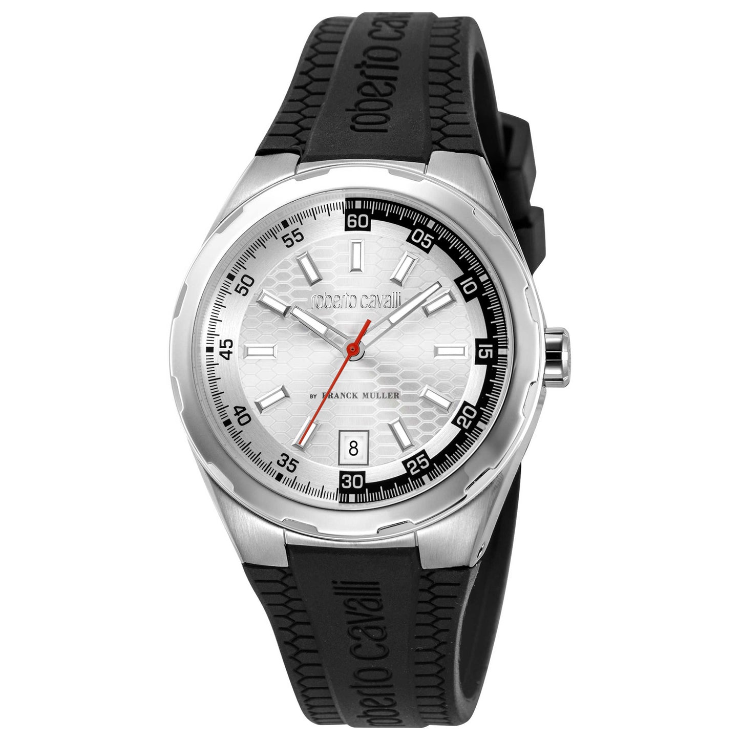 Front view of Roberto Cavalli by Franck Muller Men's Quartz Watch RV1G175P0011