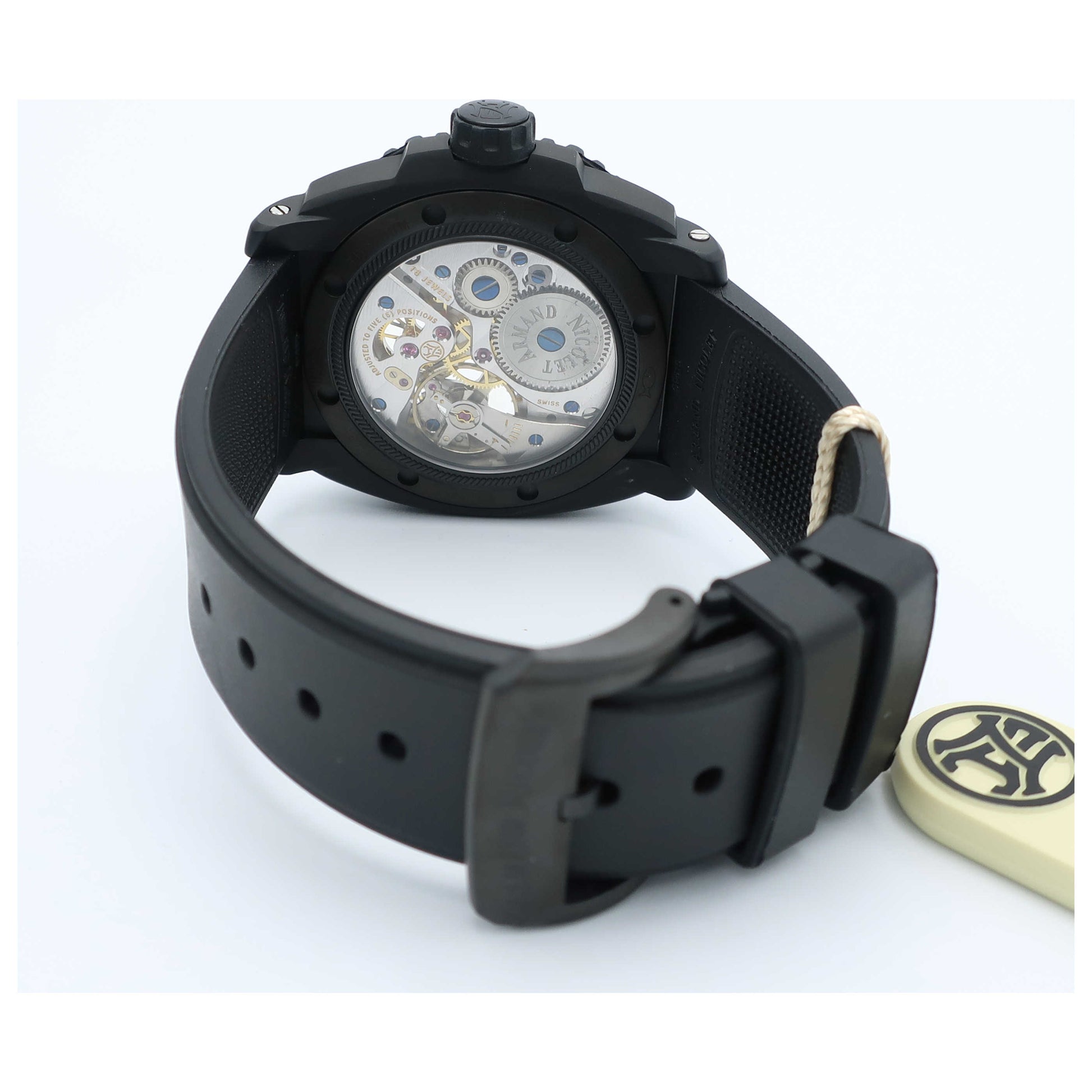 Armand Nicolet L09 Men's Manual-Wind Watch S619AQN-BU-G9610-SD - Image #2