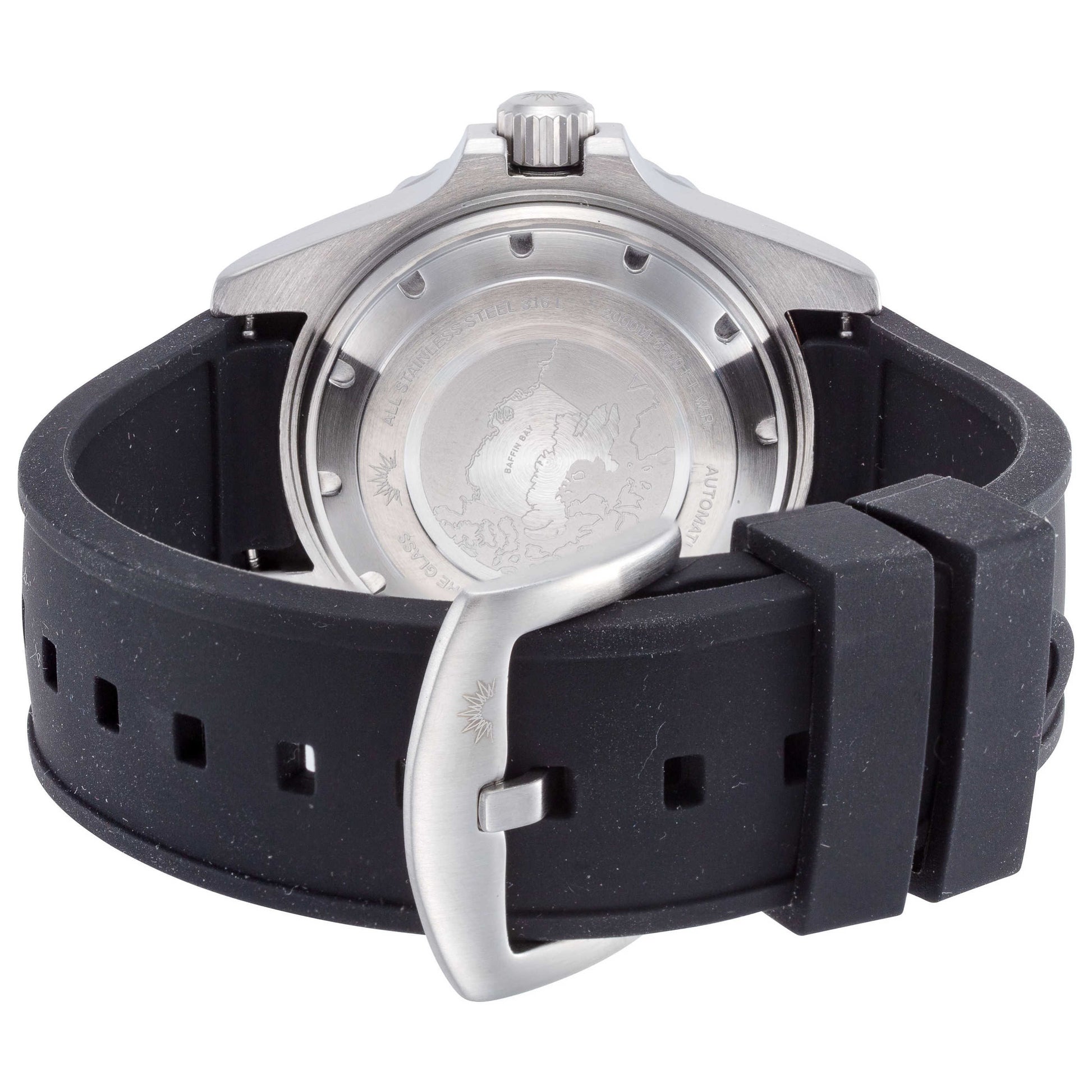 Back view of Solar Aqua Deep Bay Men's Automatic Watch SA0020.0004-2