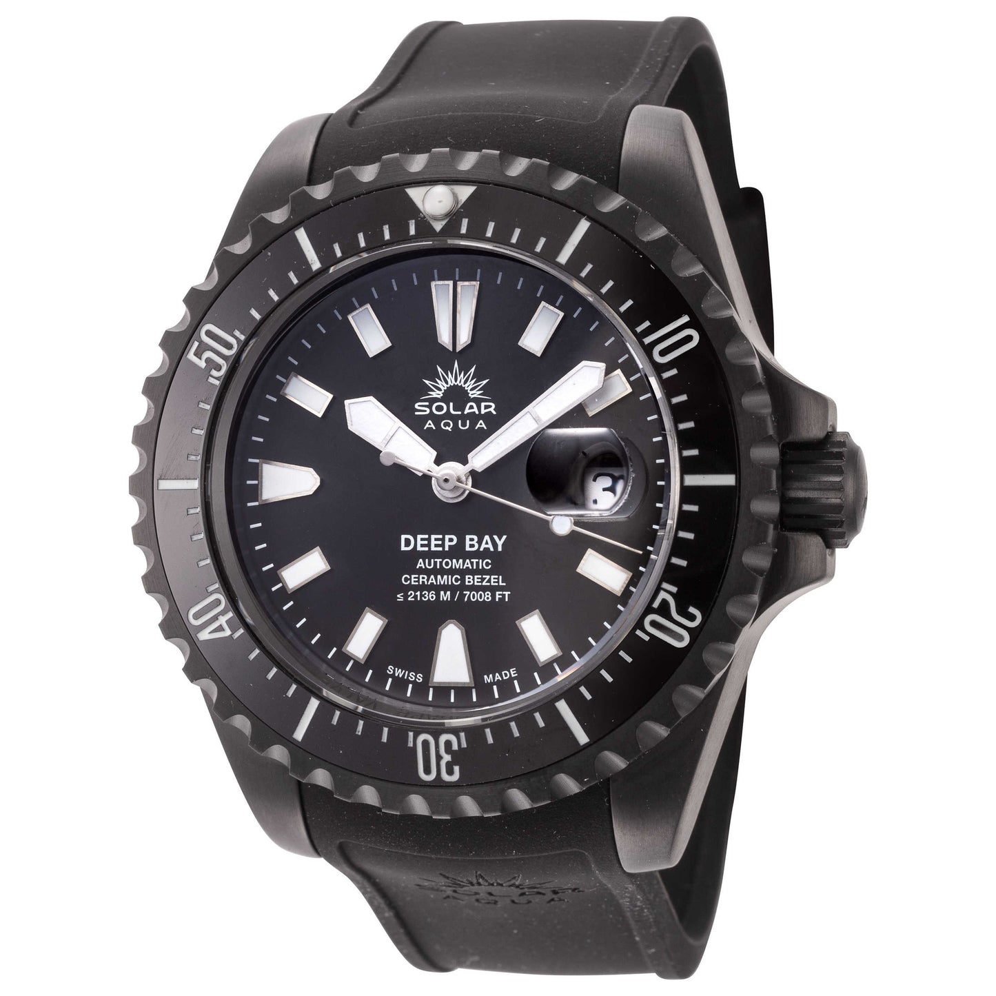 Front view of Solar Aqua Deep Bay Men's Automatic Watch SA0030.0011-1