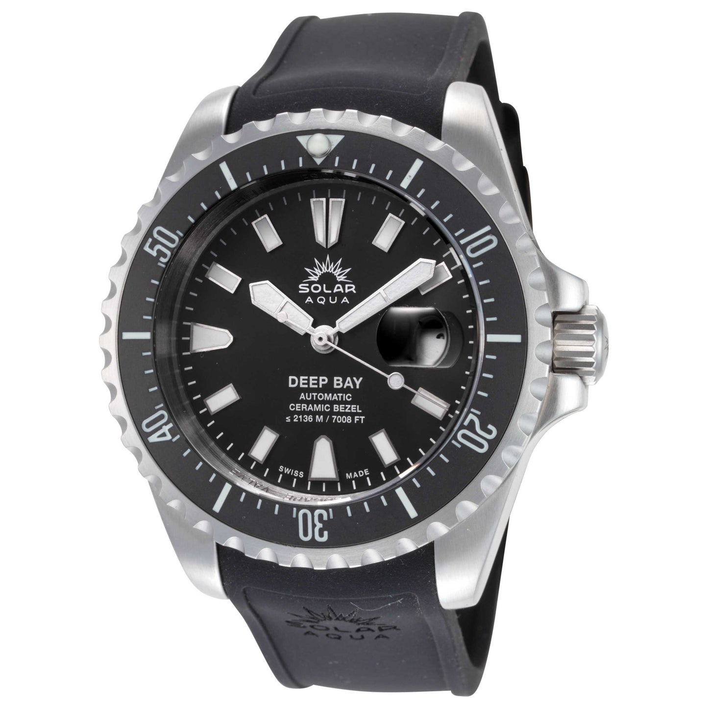 Front view of Solar Aqua Deep Bay Men's Automatic Watch SA0030.0021-1